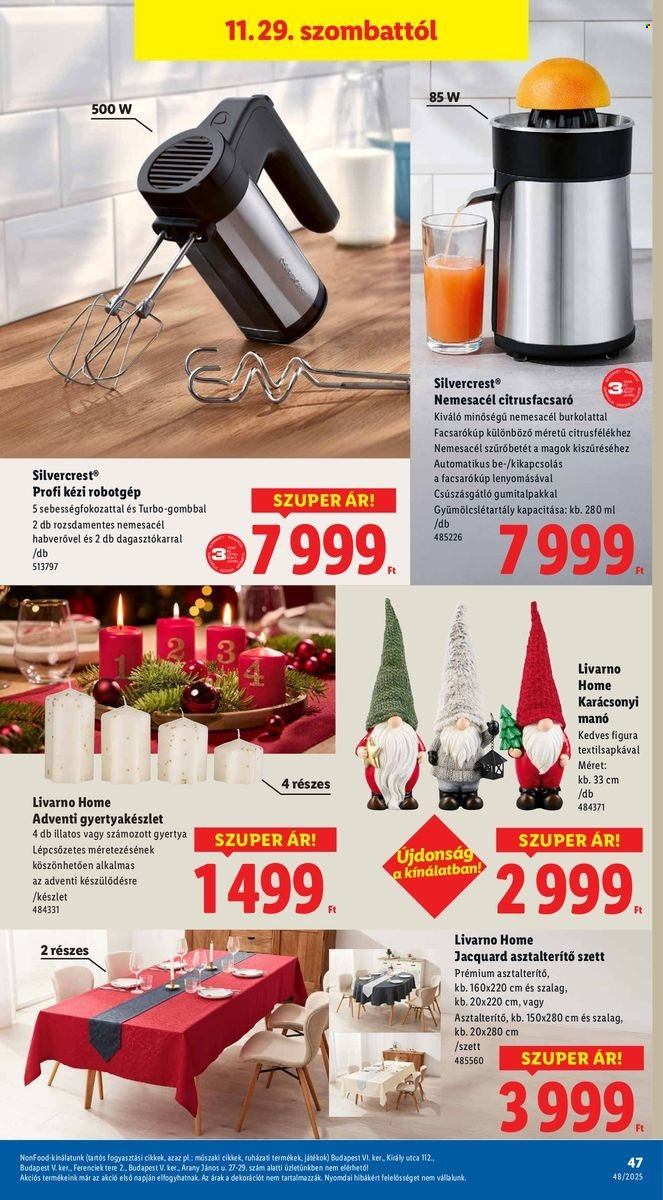 Lidl akciós újságok - 2025.11.27 - 2025.12.03. Oldal 47