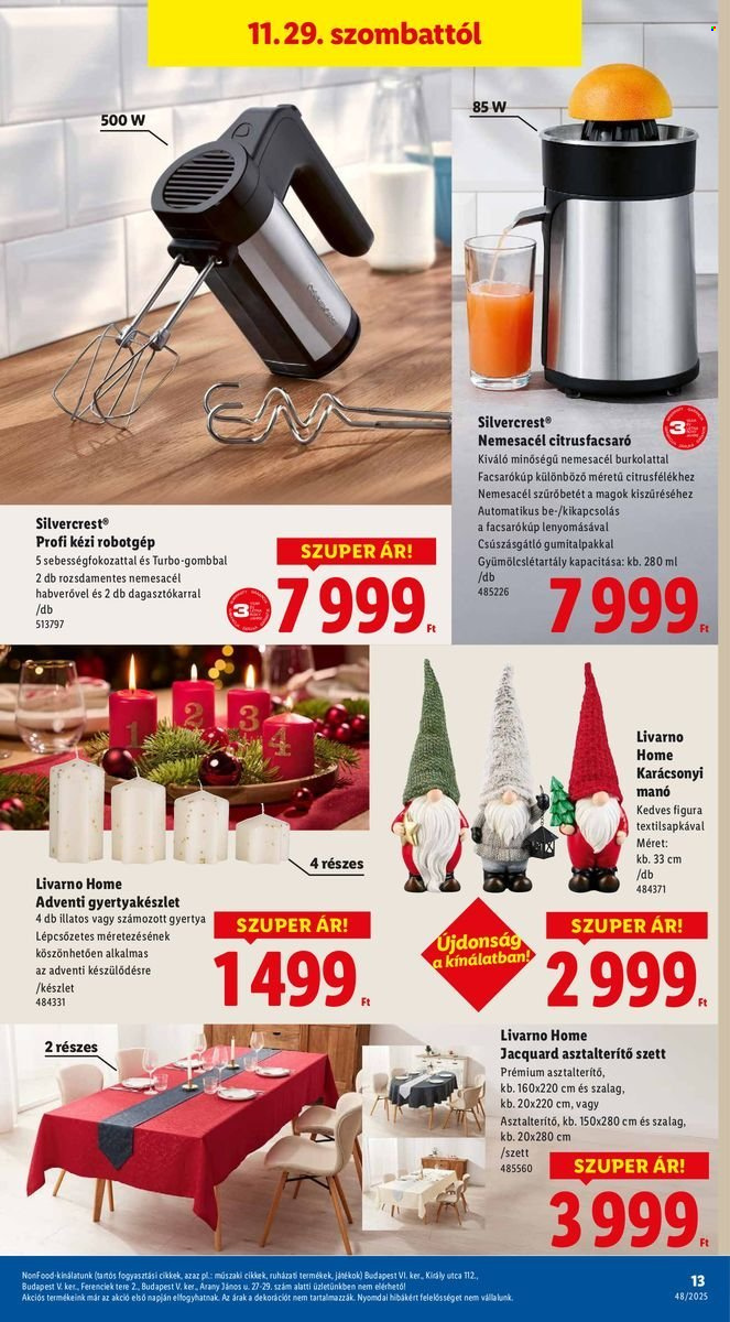 Lidl akciós újságok - 2025.11.27 - 2025.12.03. Oldal 13