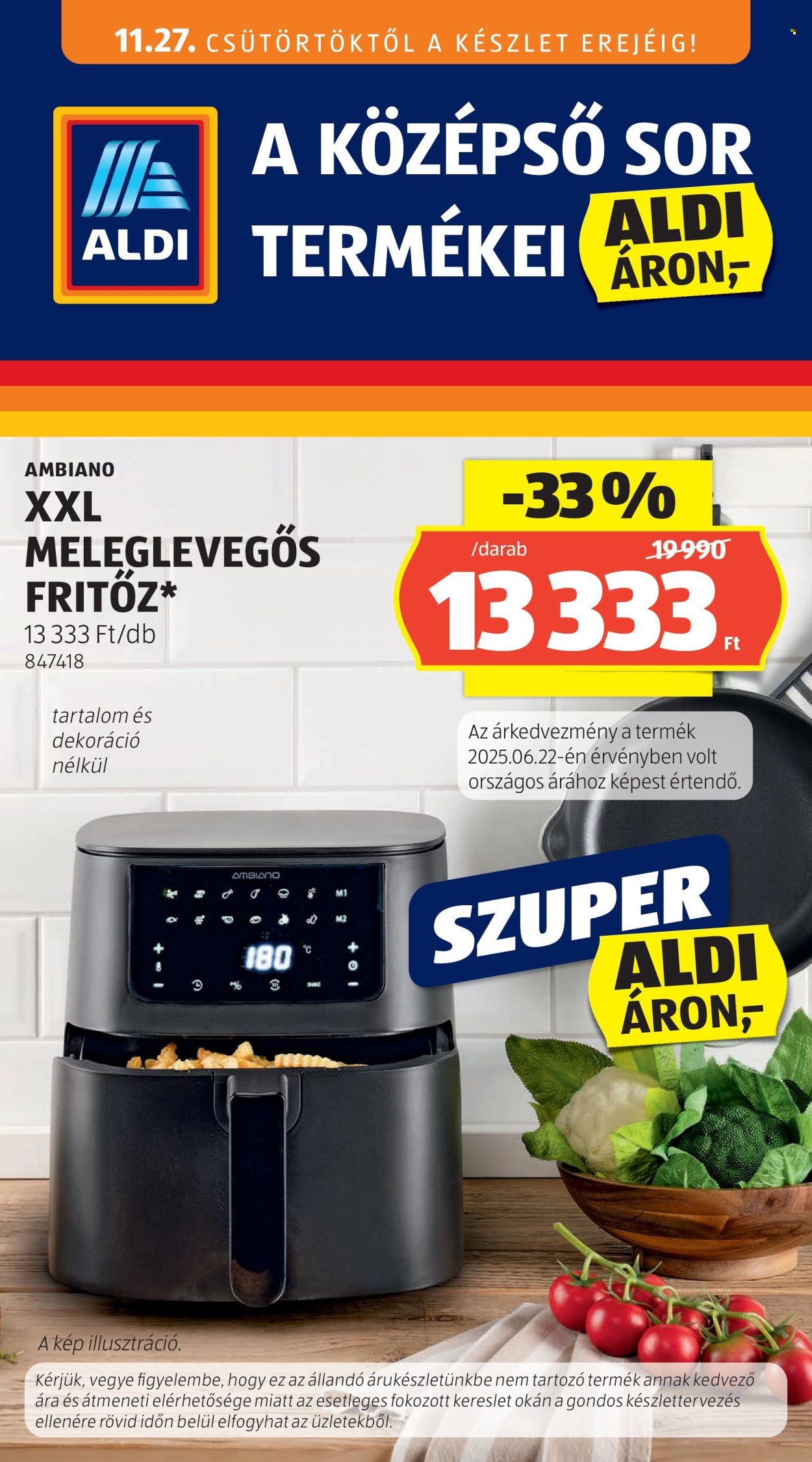 Aldi akciós újságok - 2025.11.27 - 2025.12.03. Oldal 1