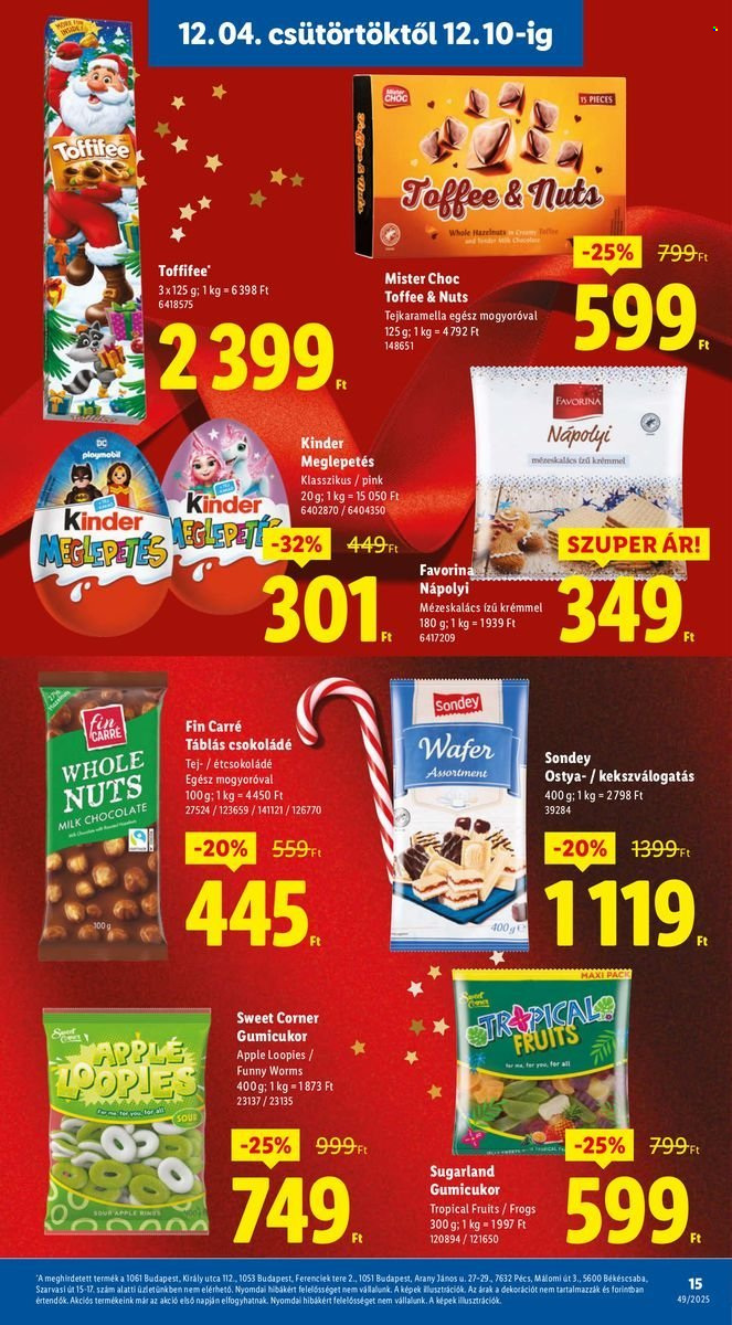 Lidl akciós újságok - 2025.12.04 - 2025.12.10. Oldal 15