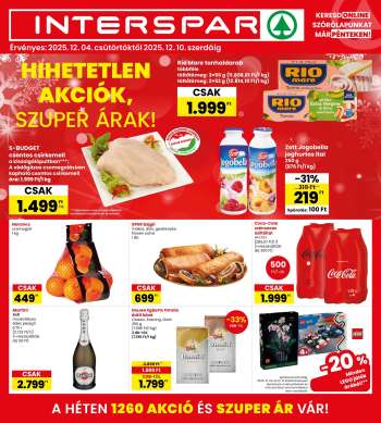 Újság INTERSPAR - 2025.12.04 - 2025.12.10.