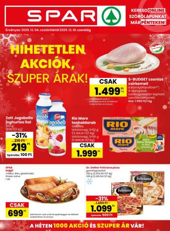 Újság SPAR - 2025.12.04 - 2025.12.10.