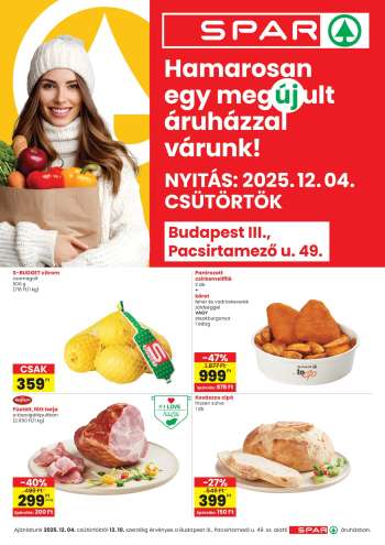 Újság SPAR Szupermarket - 2025.12.04 - 2025.12.10.