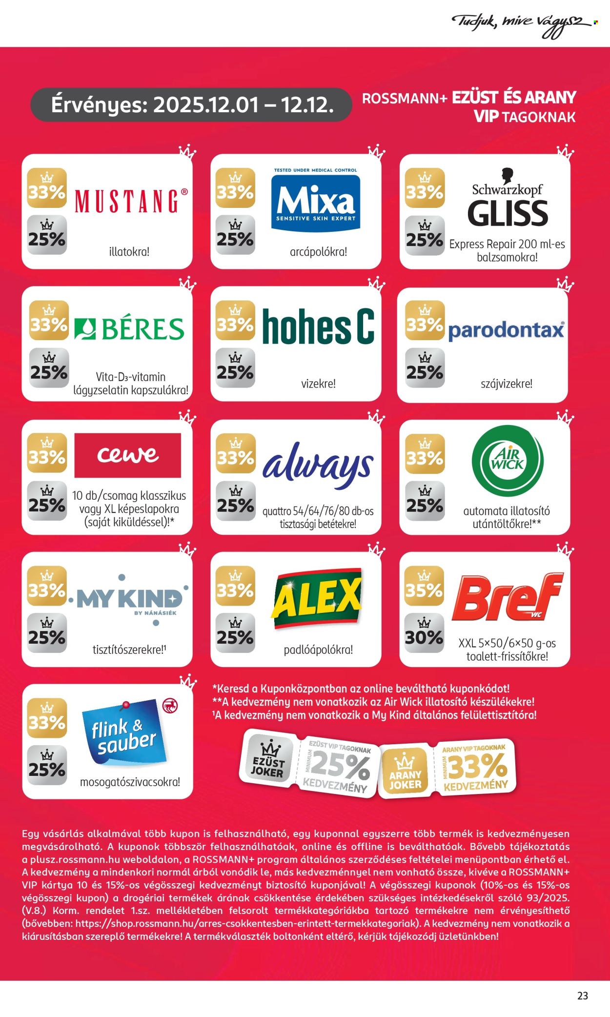 Rossmann akciós újságok - 2025.12.01 - 2025.12.12. Oldal 25