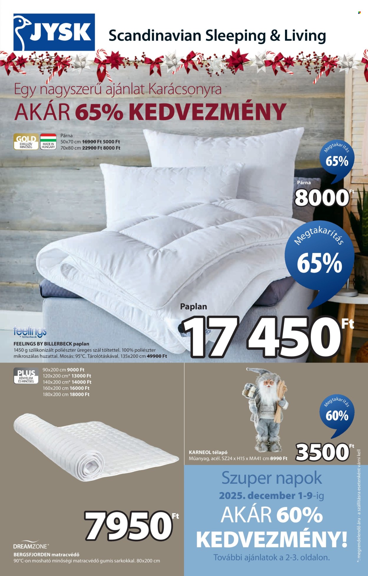 JYSK akciós újságok - 2025.12.01 - 2025.12.30. Oldal 2