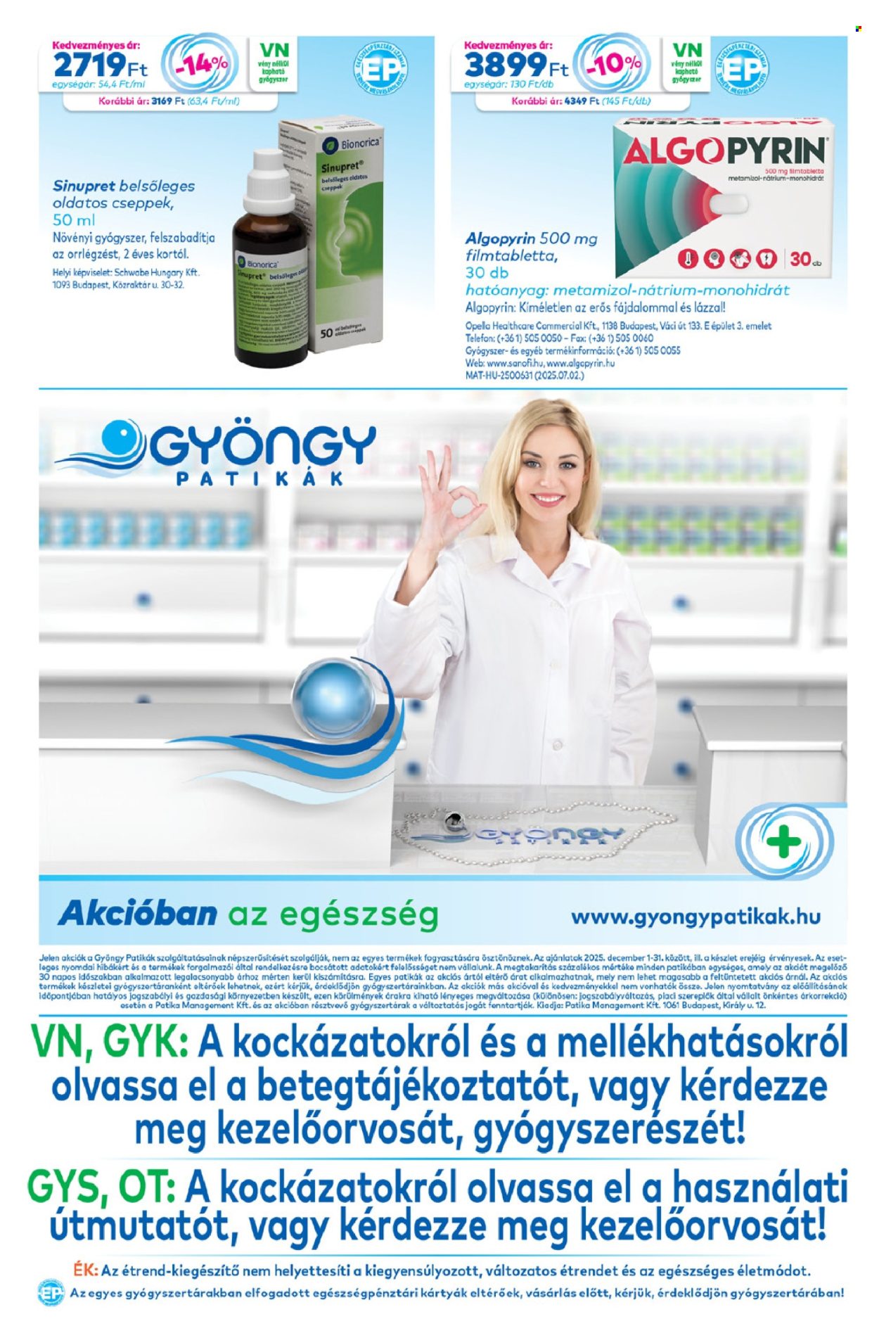 Gyöngy Patikák akciós újságok - 2025.12.01 - 2025.12.31. Oldal 20