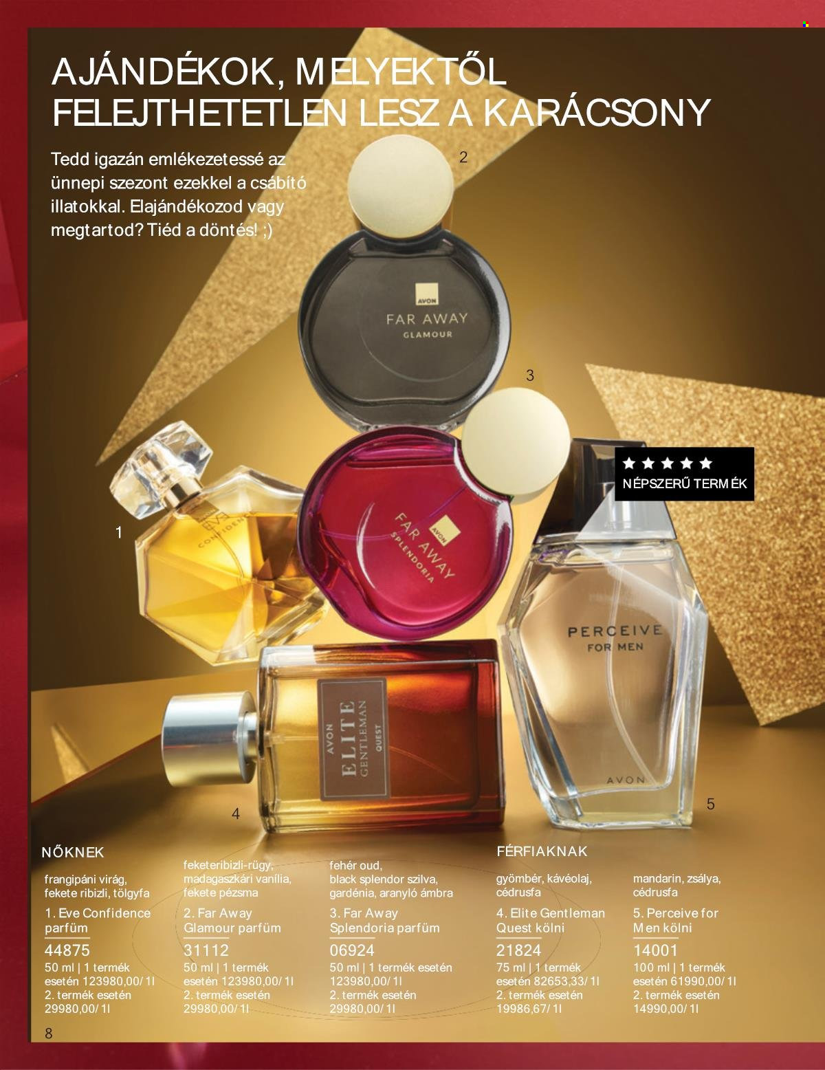 Avon akciós újságok - 2025.12.01 - 2025.12.31. Oldal 8