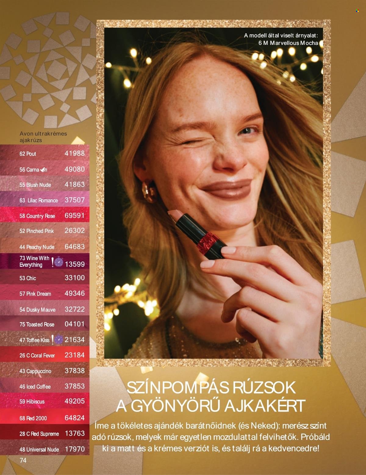 Avon akciós újságok - 2025.12.01 - 2025.12.31. Oldal 74