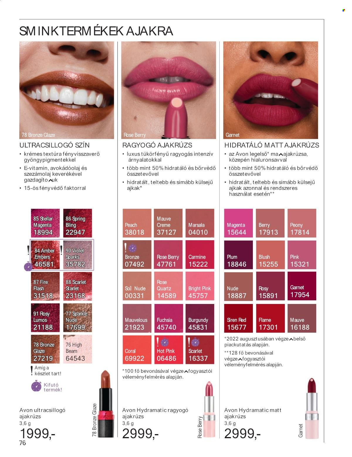 Avon akciós újságok - 2025.12.01 - 2025.12.31. Oldal 76