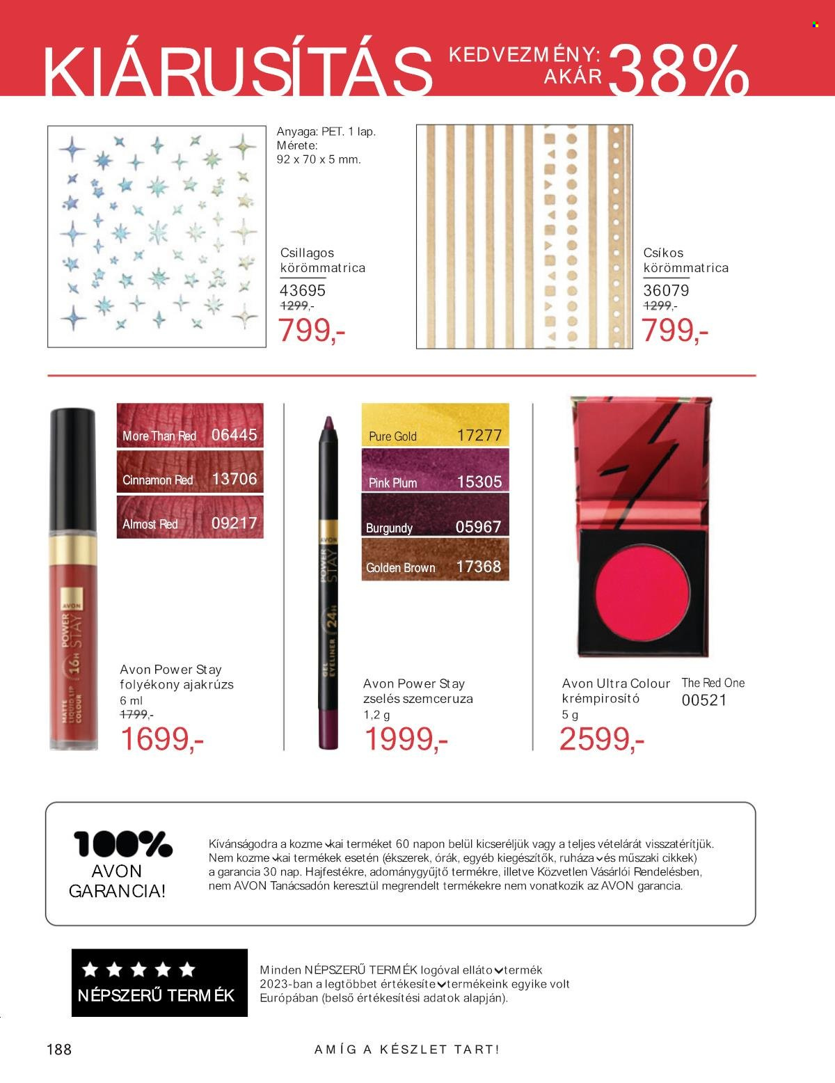 Avon akciós újságok - 2025.12.01 - 2025.12.31. Oldal 188