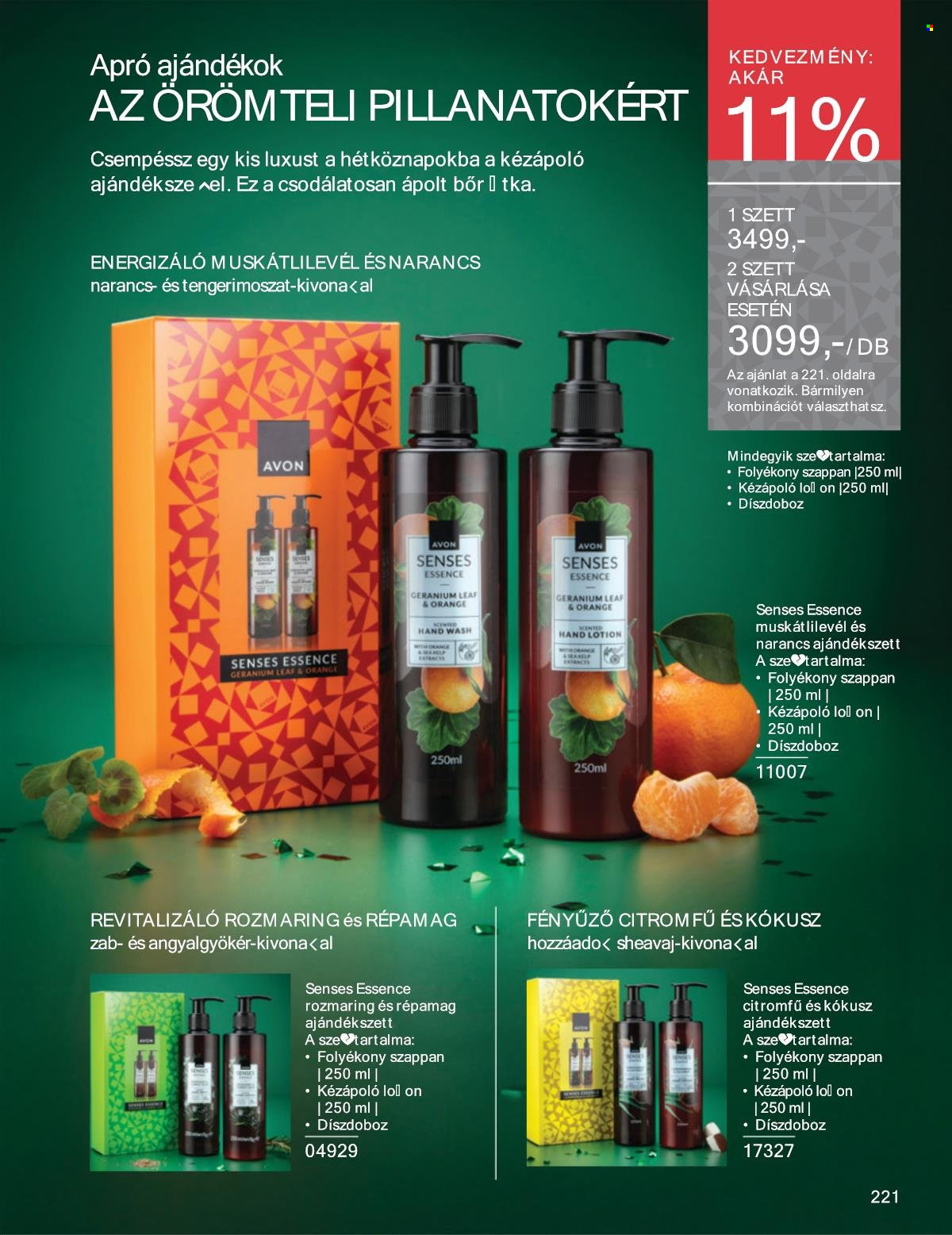Avon akciós újságok - 2025.12.01 - 2025.12.31. Oldal 221