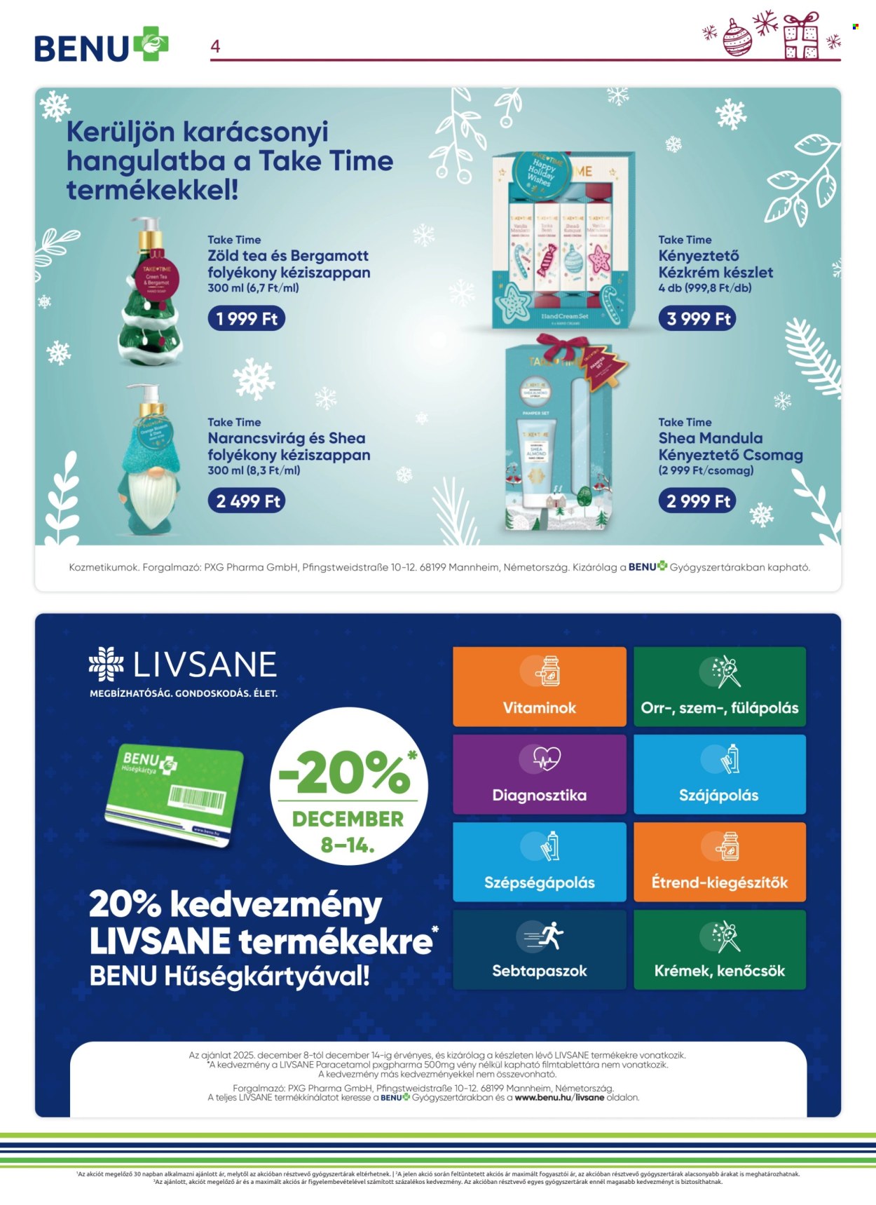 BENU Gyógyszertár akciós újságok - 2025.12.01 - 2025.12.31. Oldal 4
