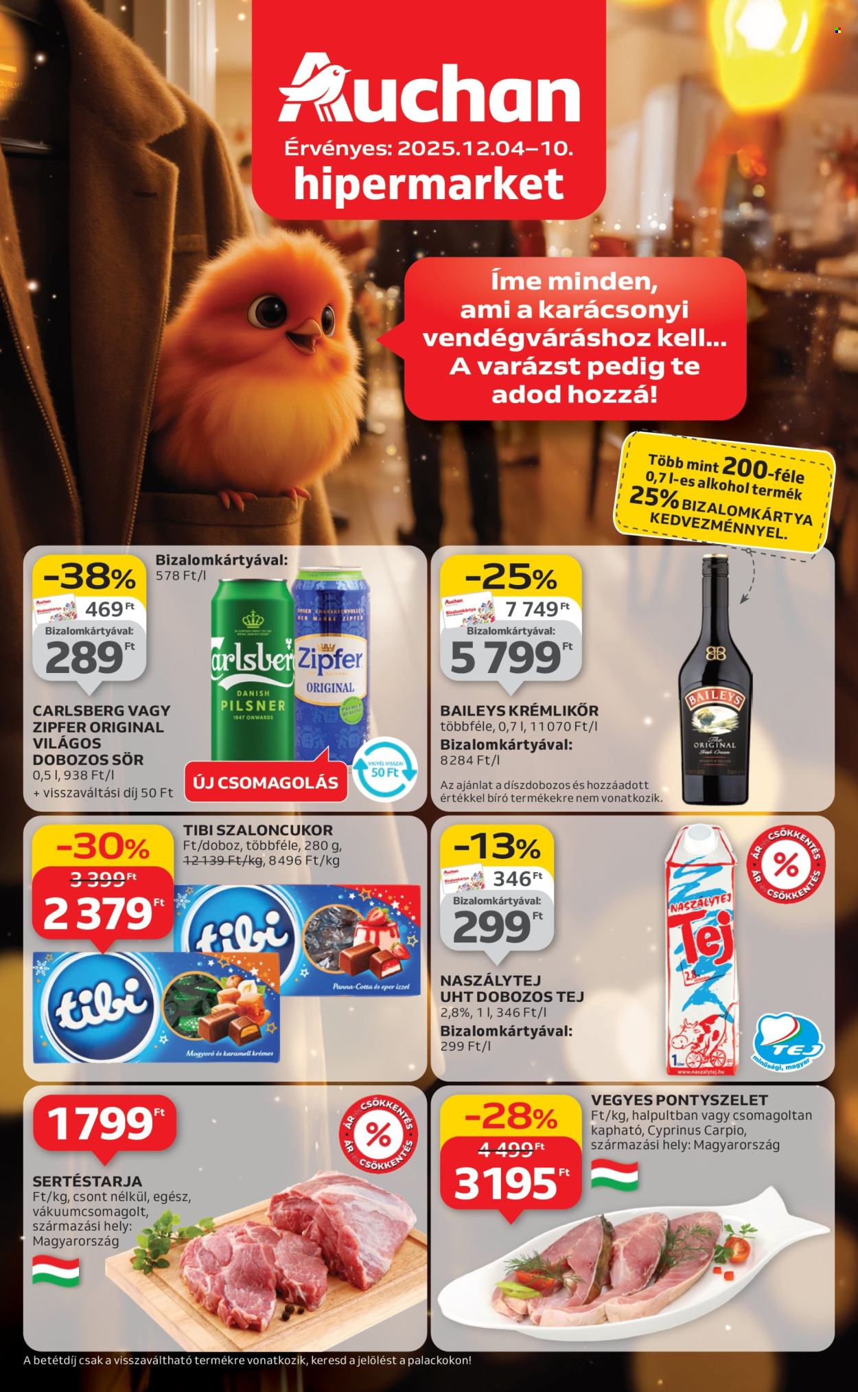 Auchan akciós újságok - 2025.12.04 - 2025.12.10. Oldal 1