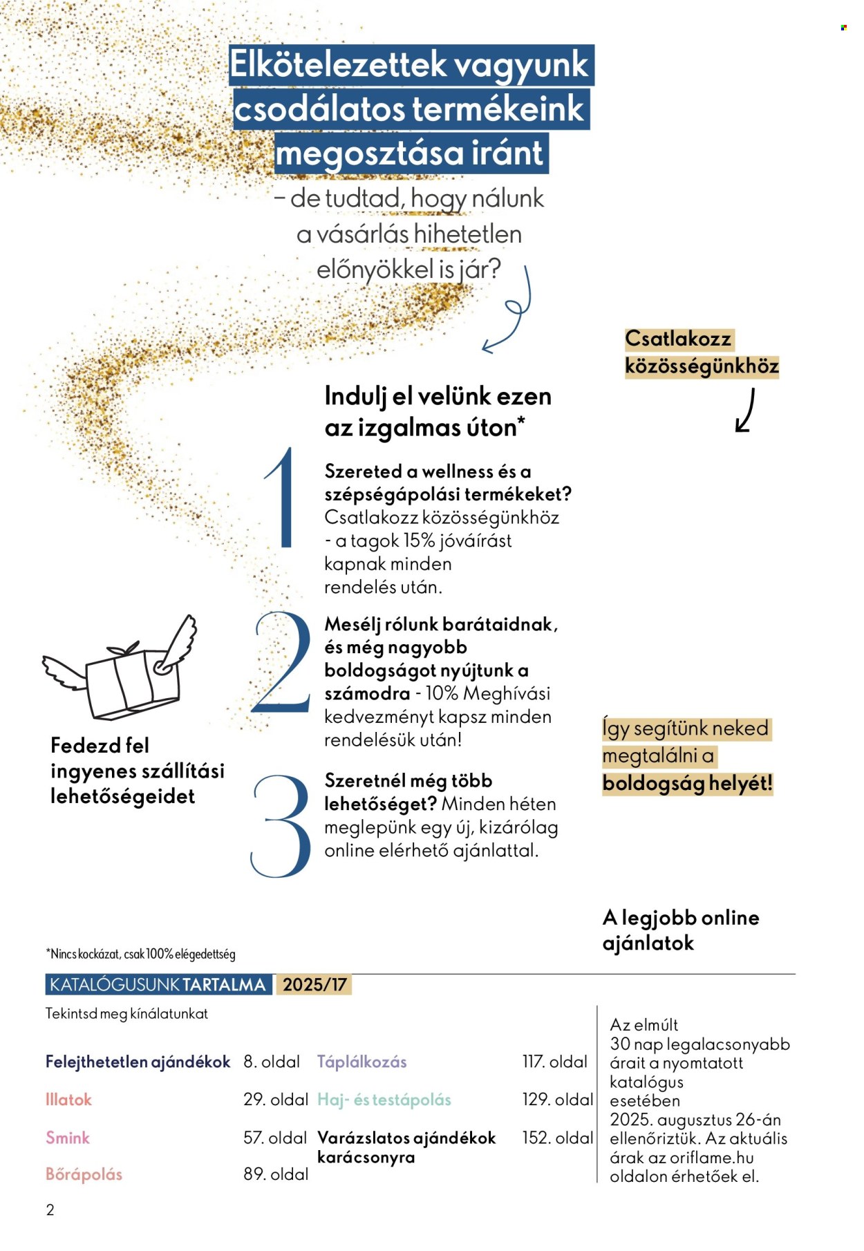 Oriflame akciós újságok - 2025.12.03 - 2025.12.23. Oldal 2