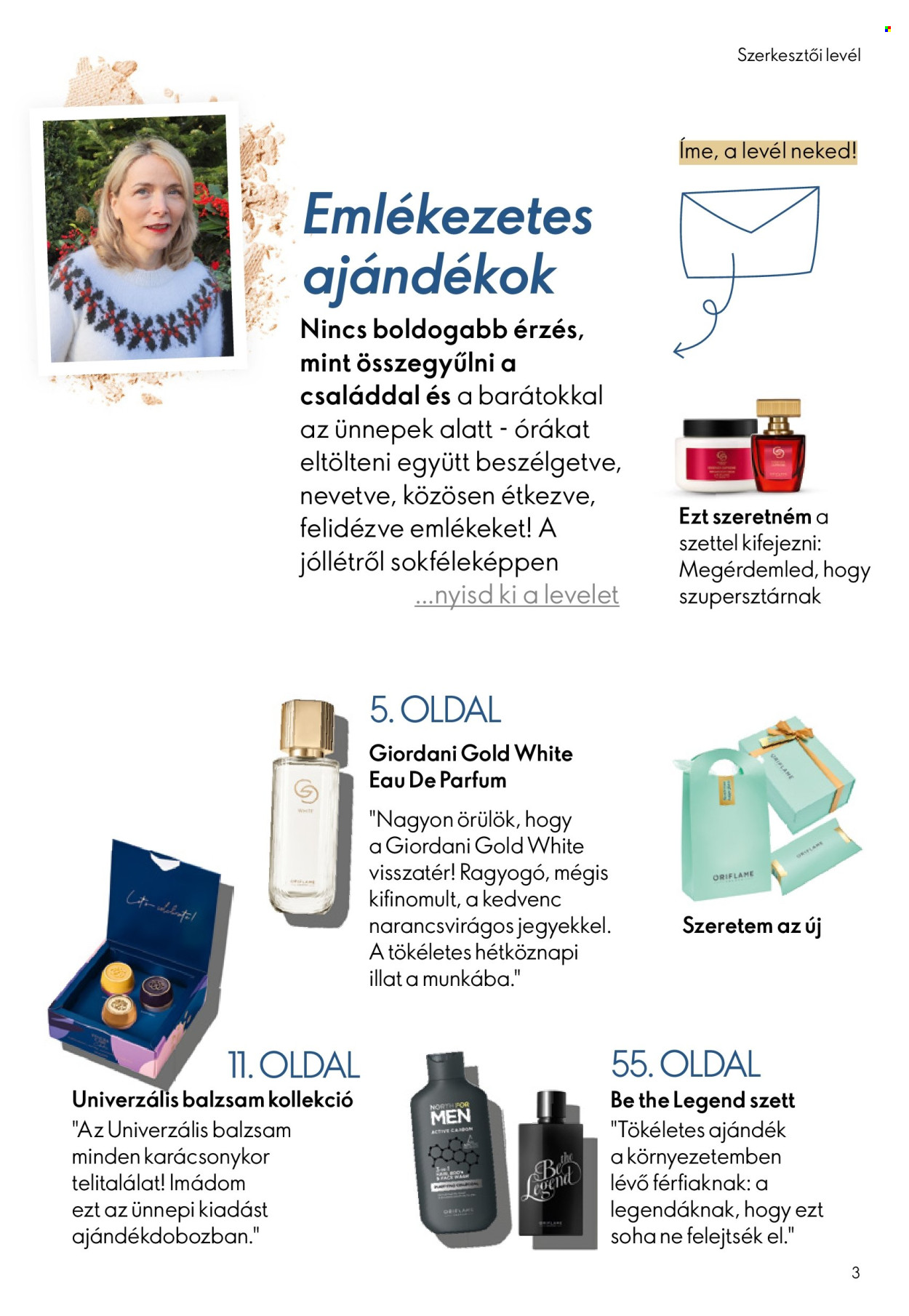 Oriflame akciós újságok - 2025.12.03 - 2025.12.23. Oldal 3