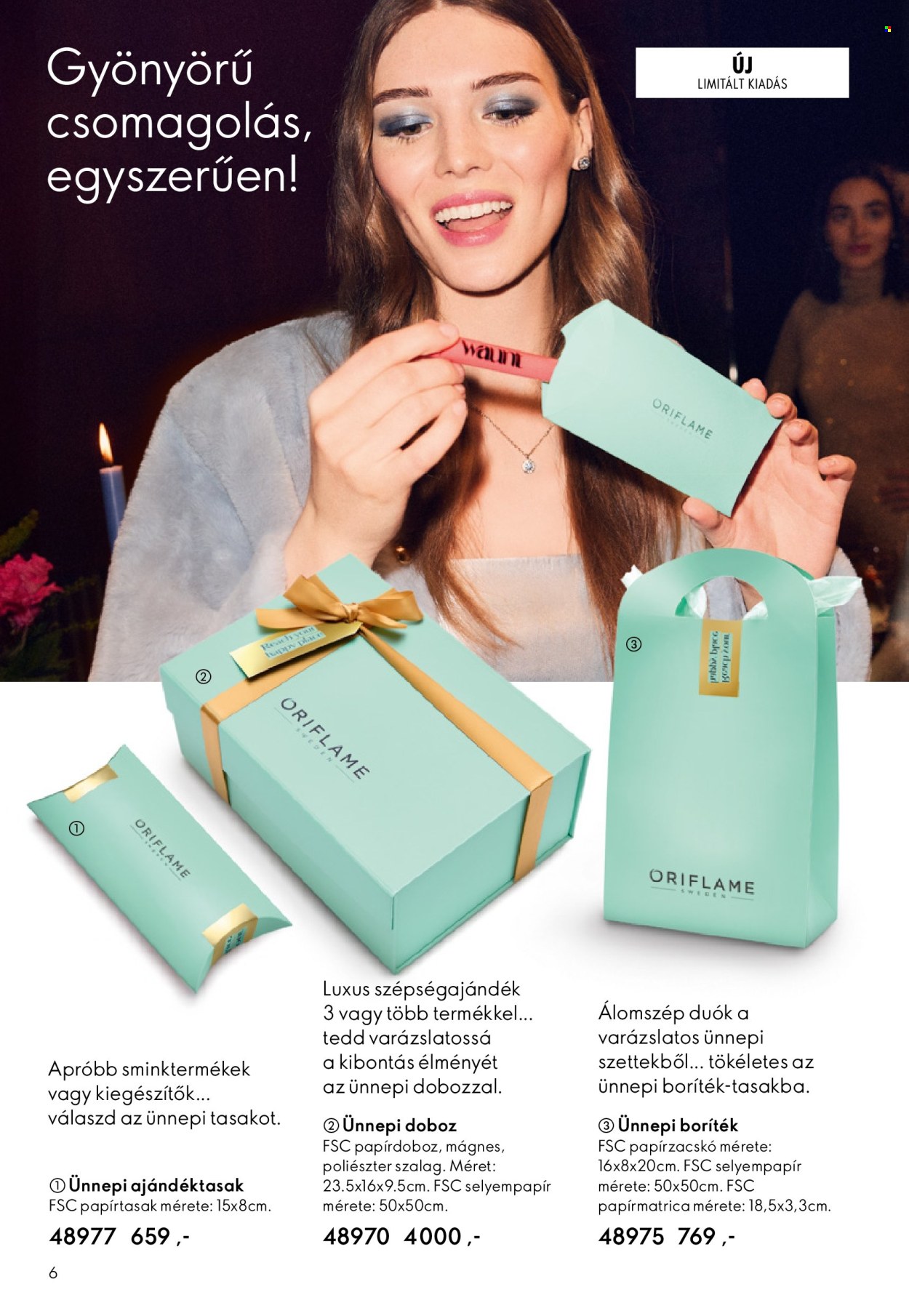 Oriflame akciós újságok - 2025.12.03 - 2025.12.23. Oldal 6