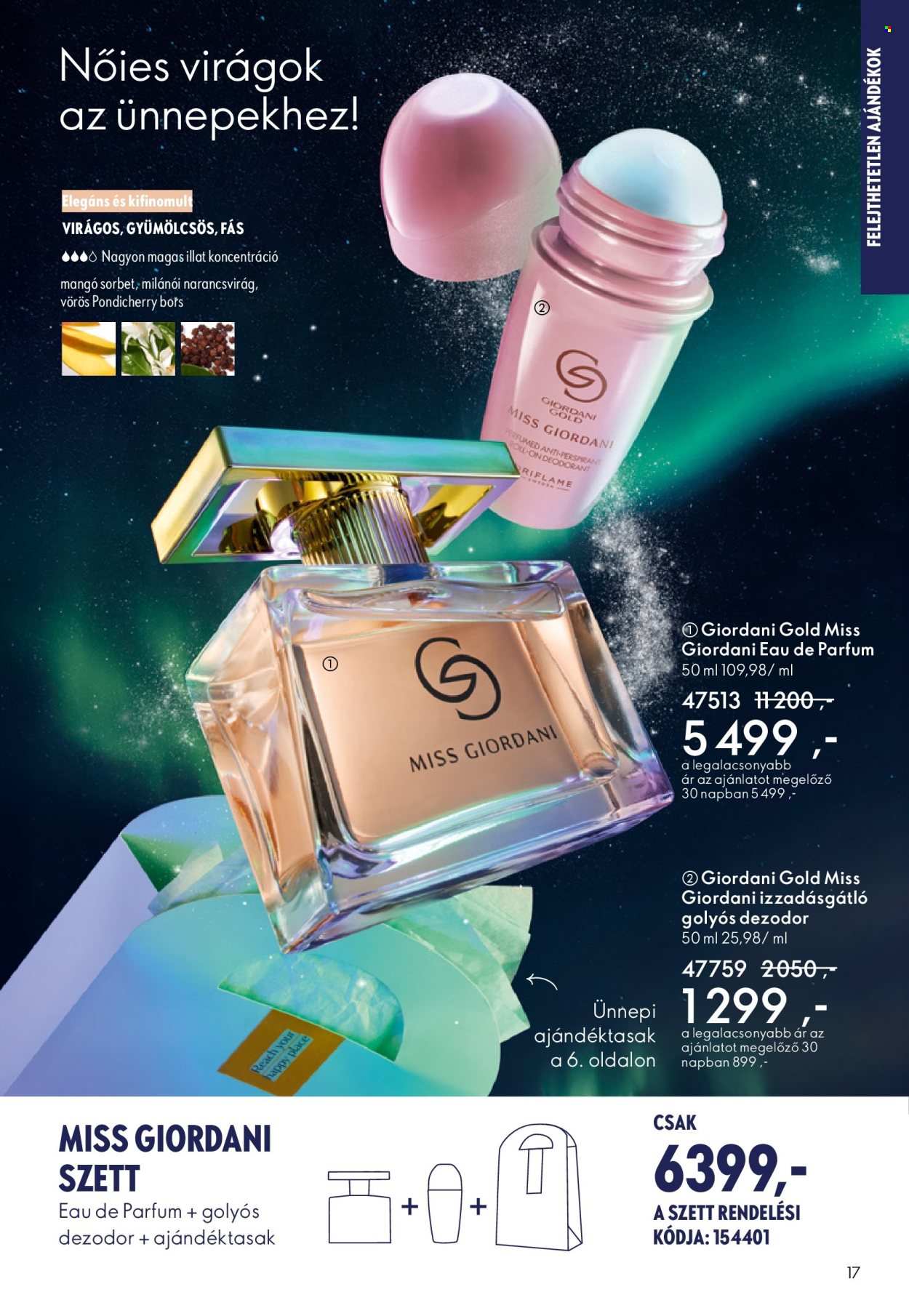 Oriflame akciós újságok - 2025.12.03 - 2025.12.23. Oldal 17