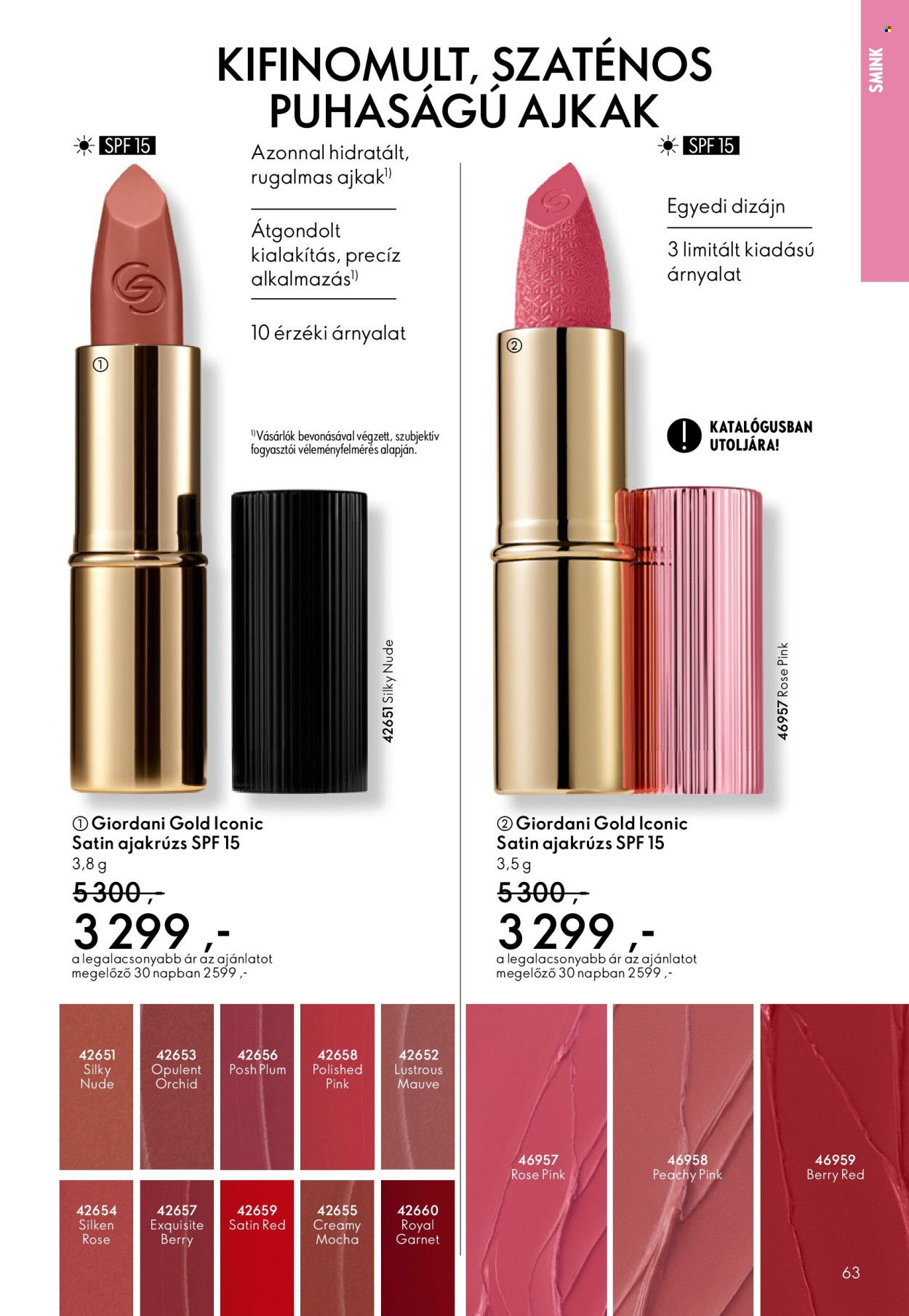 Oriflame akciós újságok - 2025.12.03 - 2025.12.23. Oldal 63