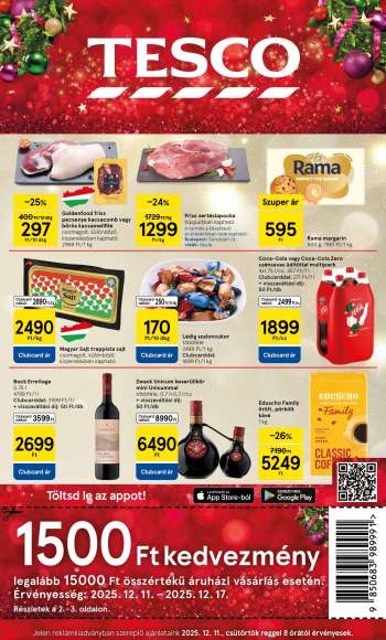 Újság TESCO - 2025.12.11 - 2025.12.17.