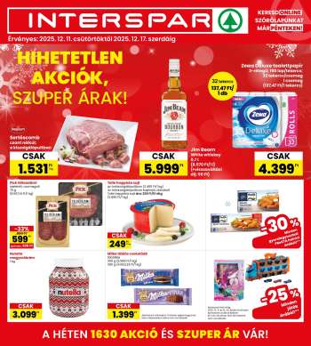 Újság INTERSPAR - 2025.12.11 - 2025.12.17.