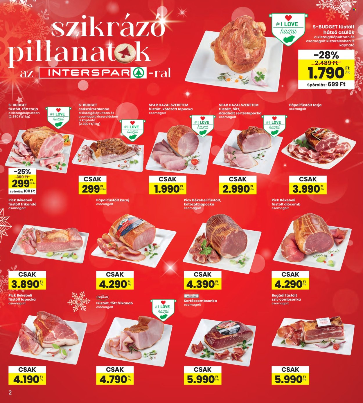 INTERSPAR akciós újságok - 2025.12.11 - 2025.12.17. Oldal 2