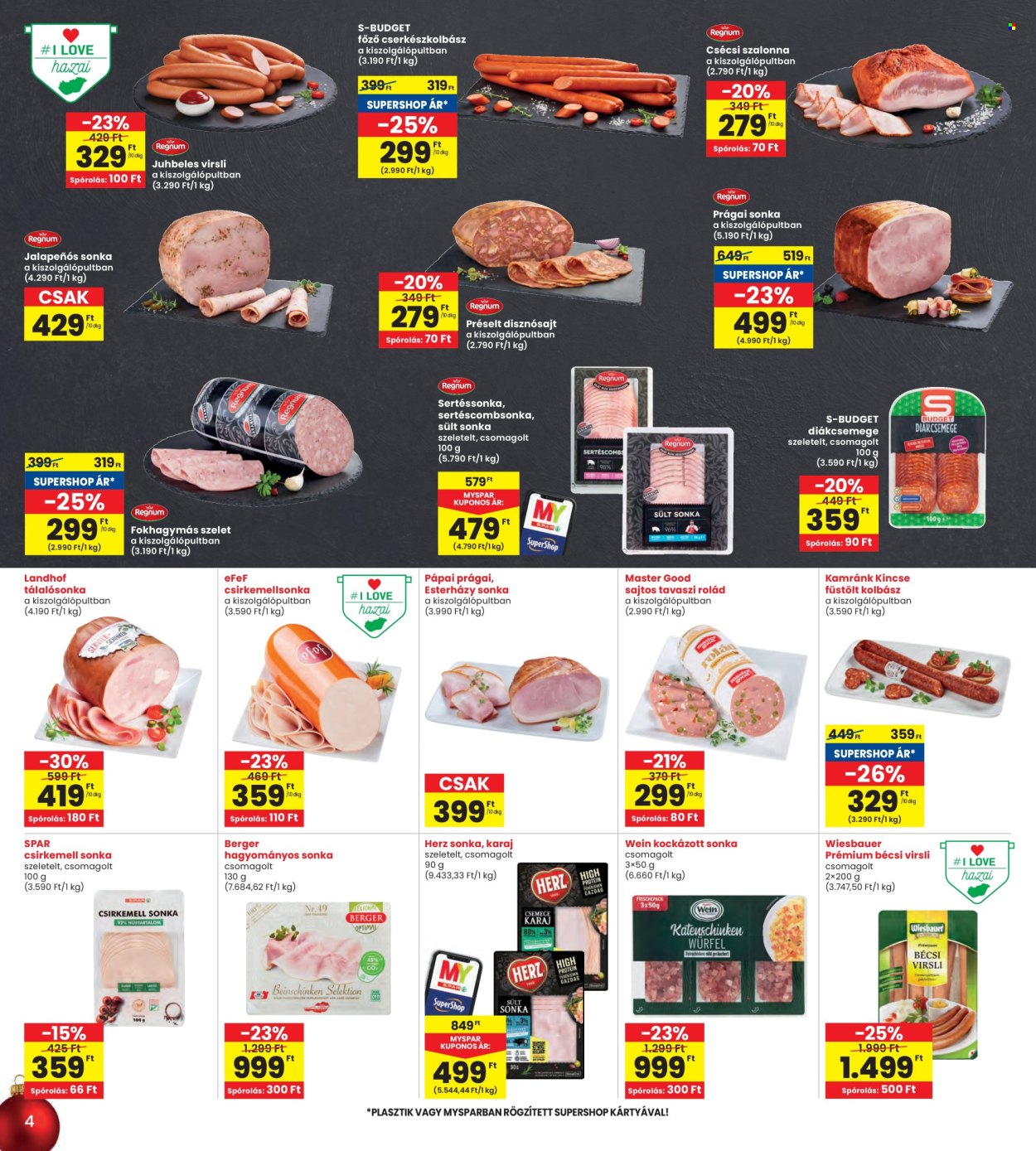 INTERSPAR akciós újságok - 2025.12.11 - 2025.12.17. Oldal 4