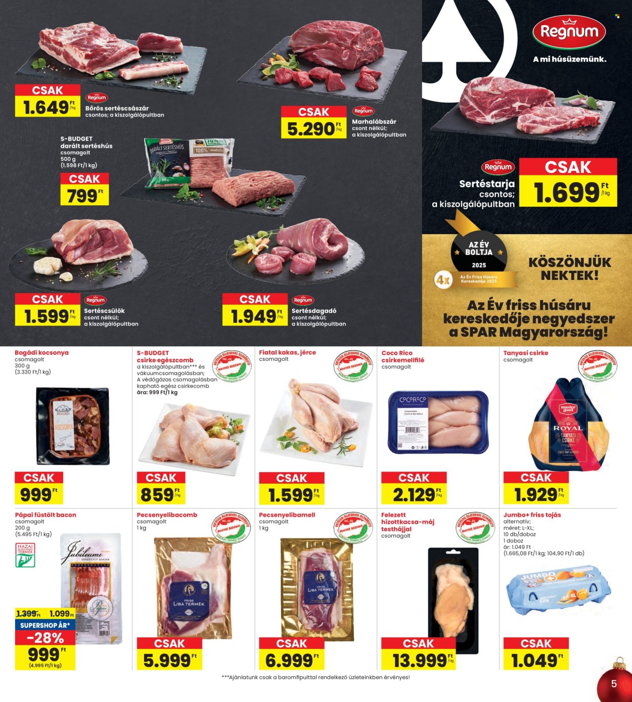 INTERSPAR akciós újságok - 2025.12.11 - 2025.12.17. Oldal 5