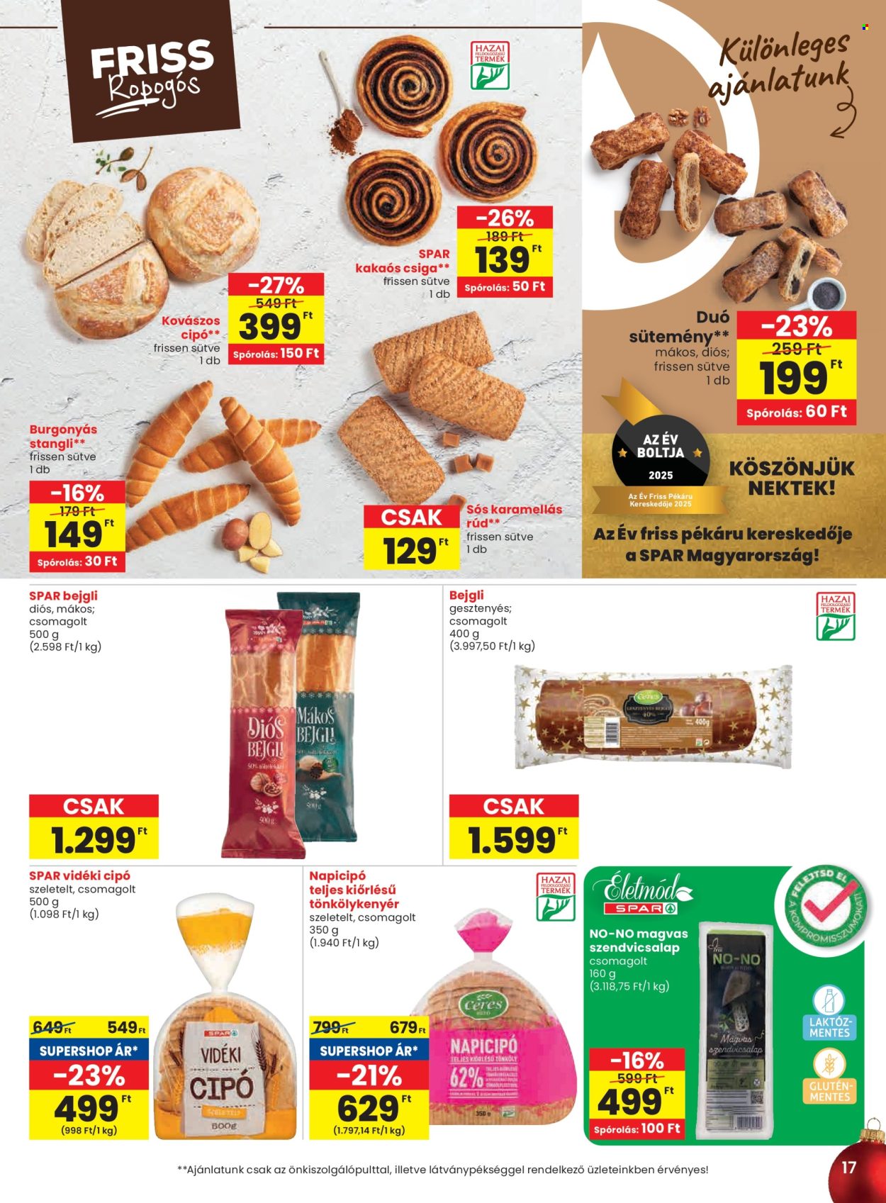 SPAR akciós újságok - 2025.12.11 - 2025.12.17. Oldal 17