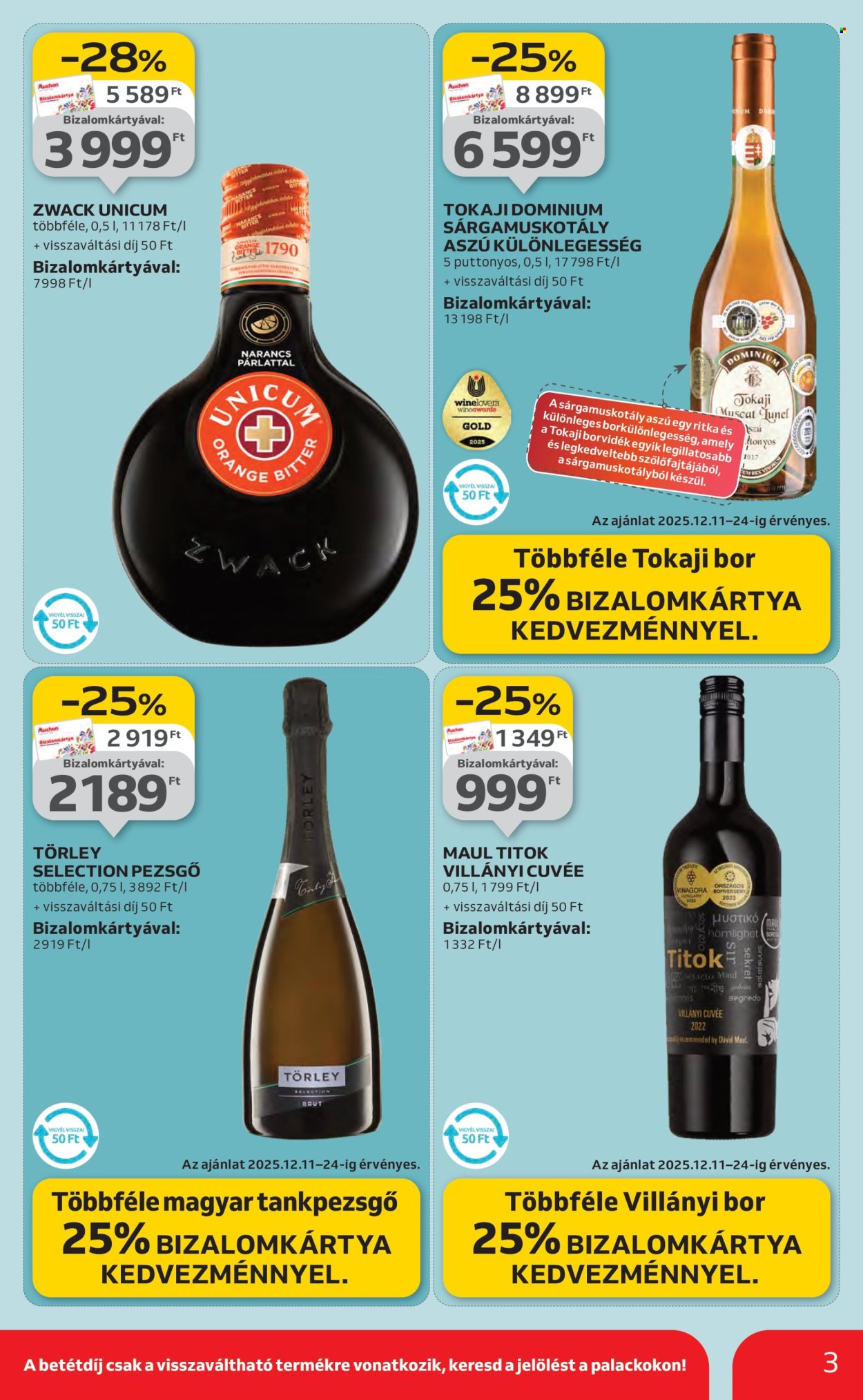 Auchan akciós újságok - 2025.12.11 - 2025.12.17. Oldal 3