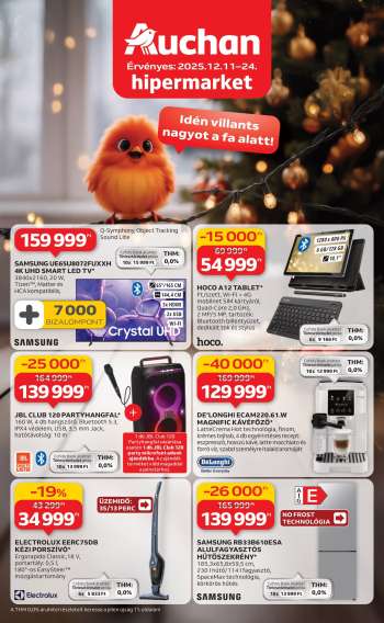 Újság Auchan - 2025.12.11 - 2025.12.24.