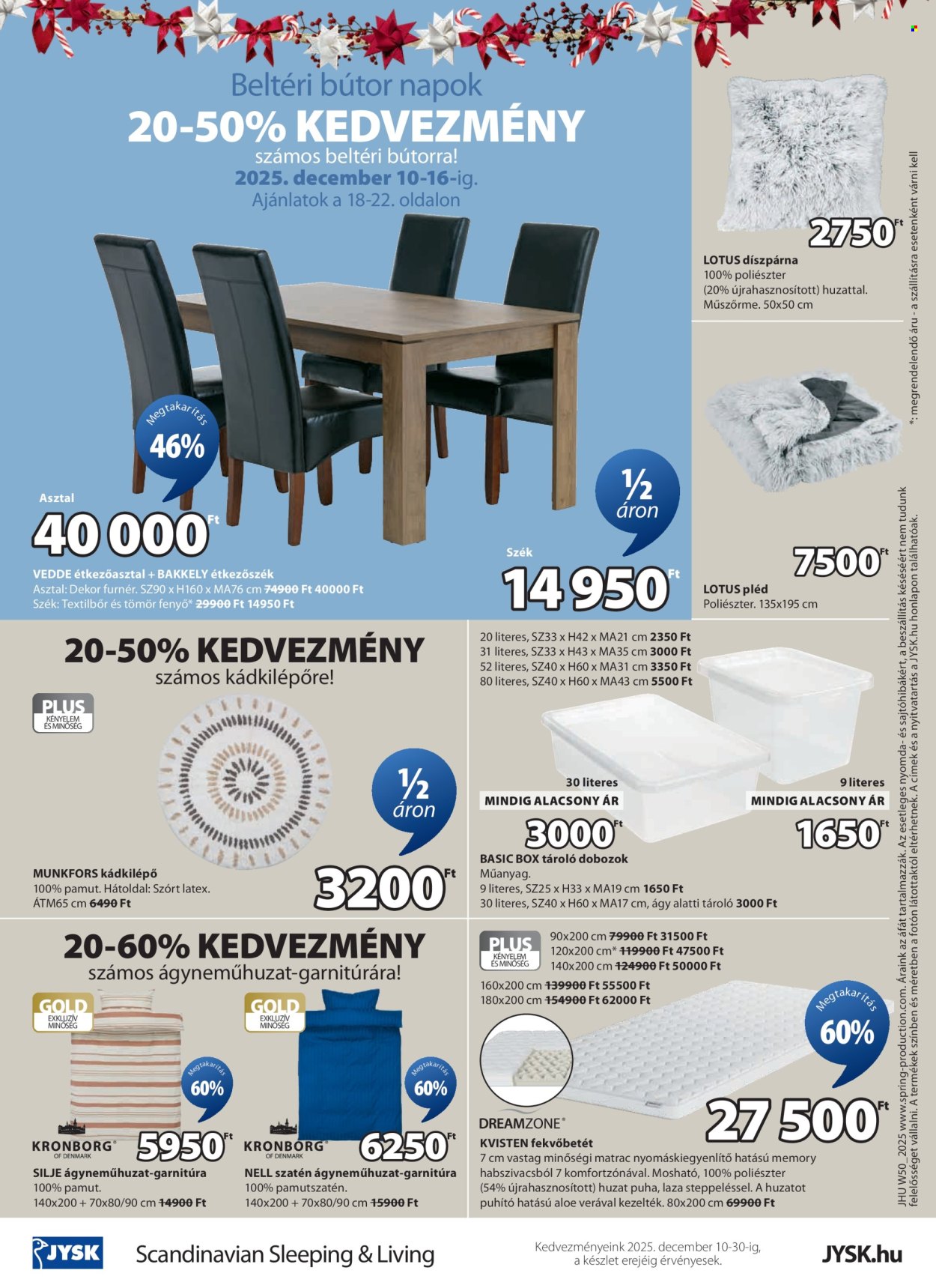 JYSK akciós újságok - 2025.12.10 - 2025.12.30. Oldal 25