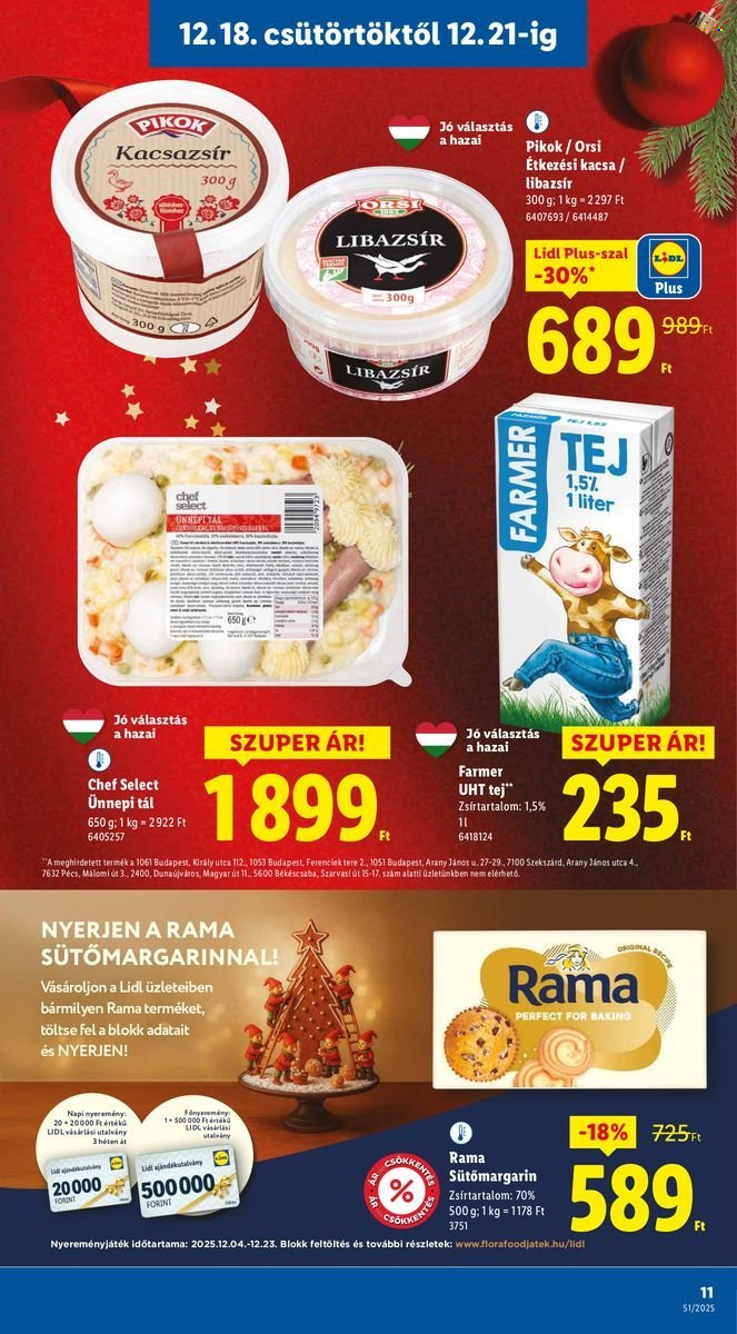 Lidl akciós újságok - 2025.12.18 - 2025.12.23. Oldal 11