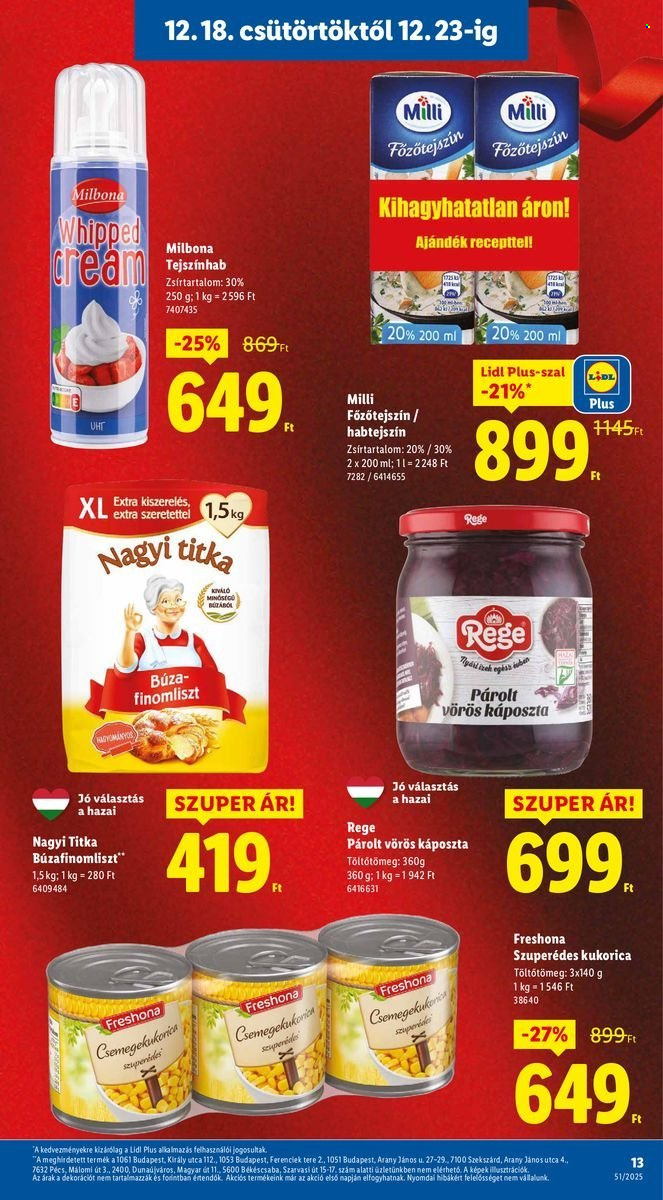 Lidl akciós újságok - 2025.12.18 - 2025.12.23. Oldal 13