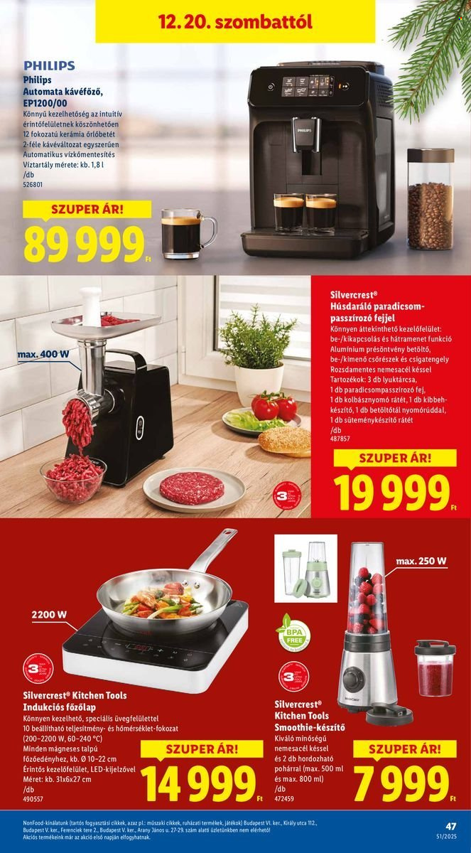 Lidl akciós újságok - 2025.12.18 - 2025.12.23. Oldal 47
