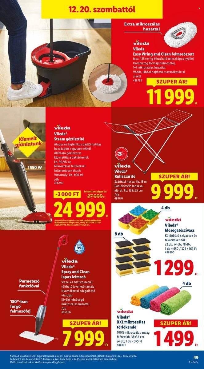 Lidl akciós újságok - 2025.12.18 - 2025.12.23. Oldal 49