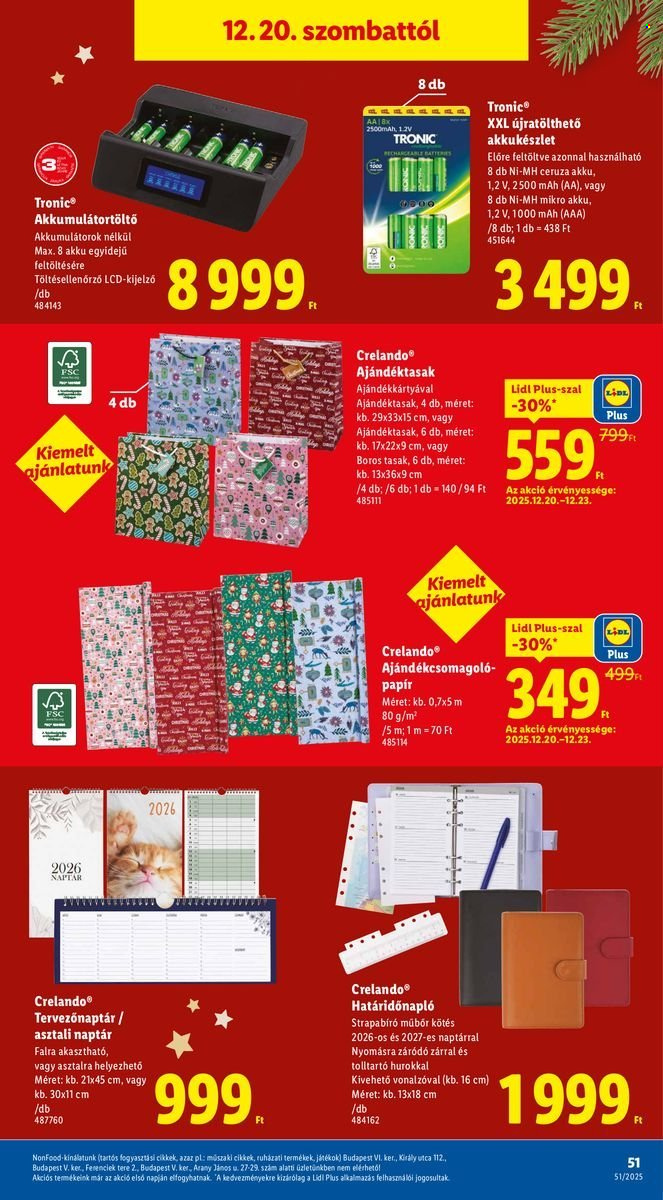 Lidl akciós újságok - 2025.12.18 - 2025.12.23. Oldal 51