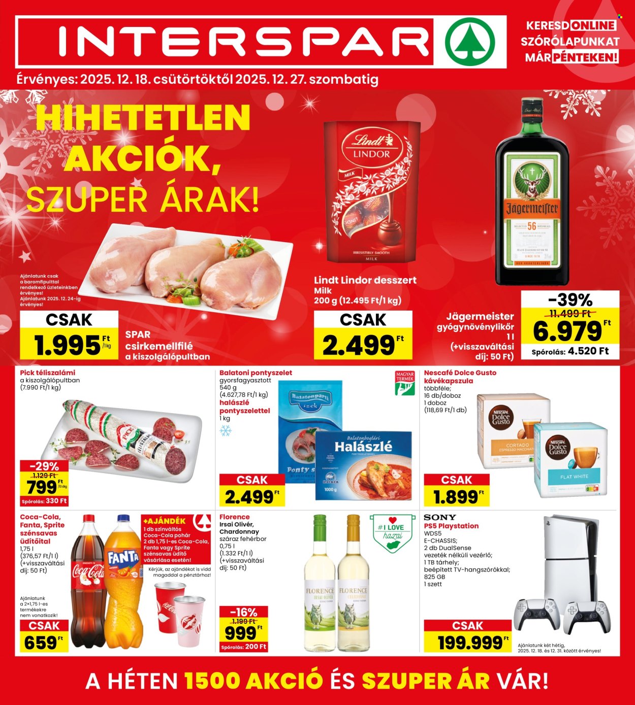 INTERSPAR akciós újságok - 2025.12.18 - 2025.12.27. Oldal 1