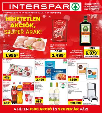 Újság INTERSPAR - 2025.12.18 - 2025.12.27.