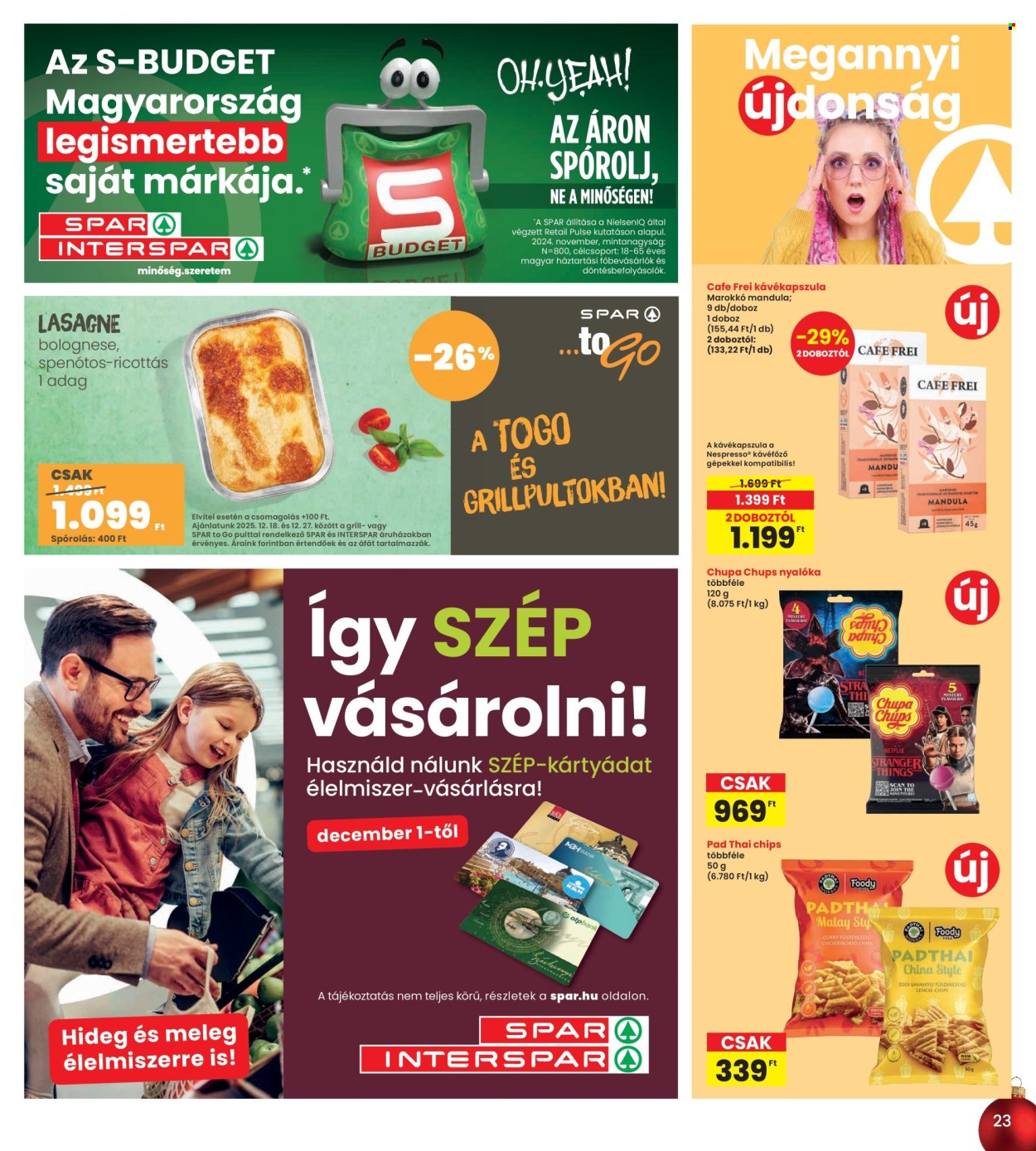 INTERSPAR akciós újságok - 2025.12.18 - 2025.12.27. Oldal 23