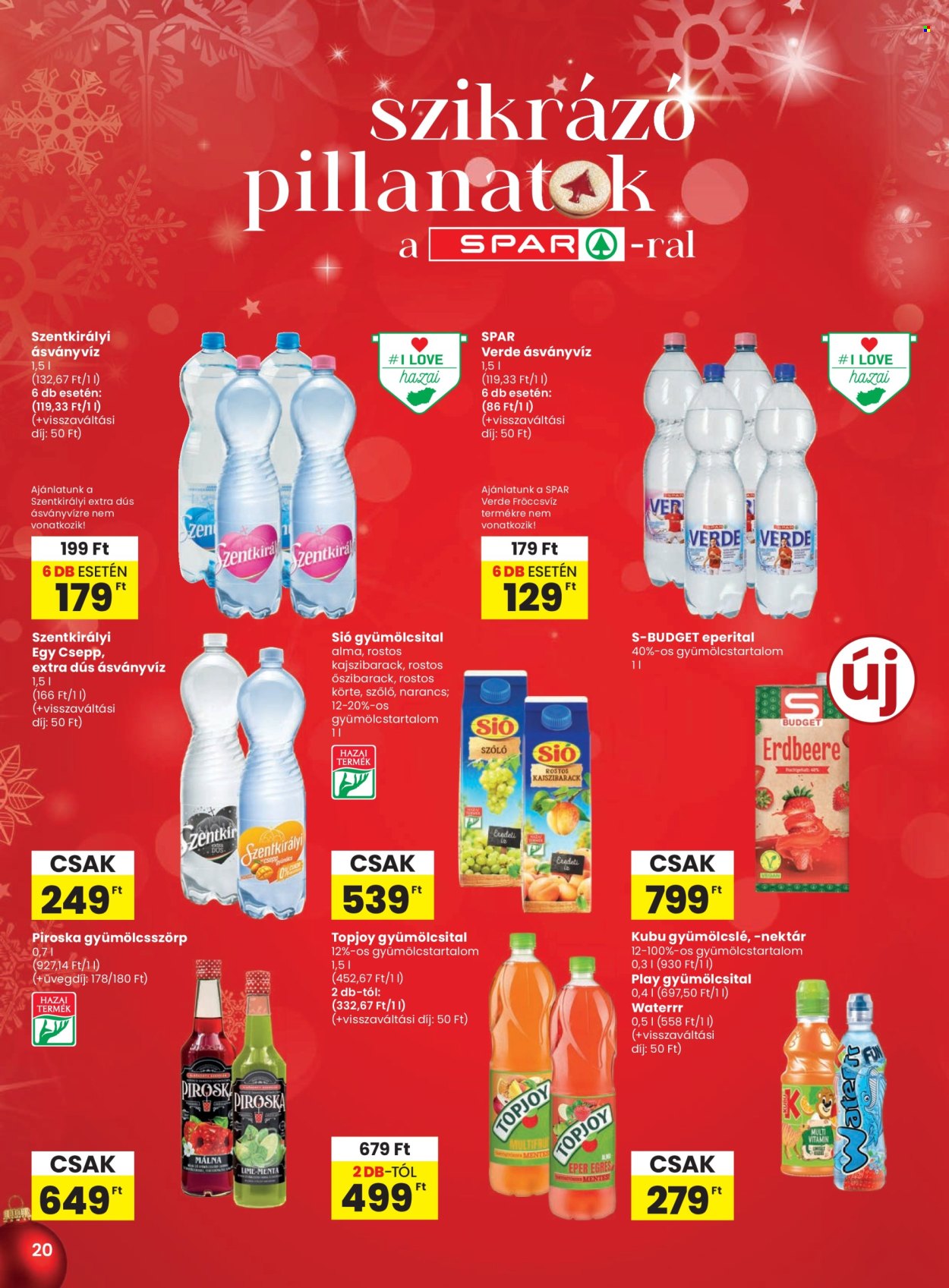 SPAR akciós újságok - 2025.12.18 - 2025.12.27. Oldal 20