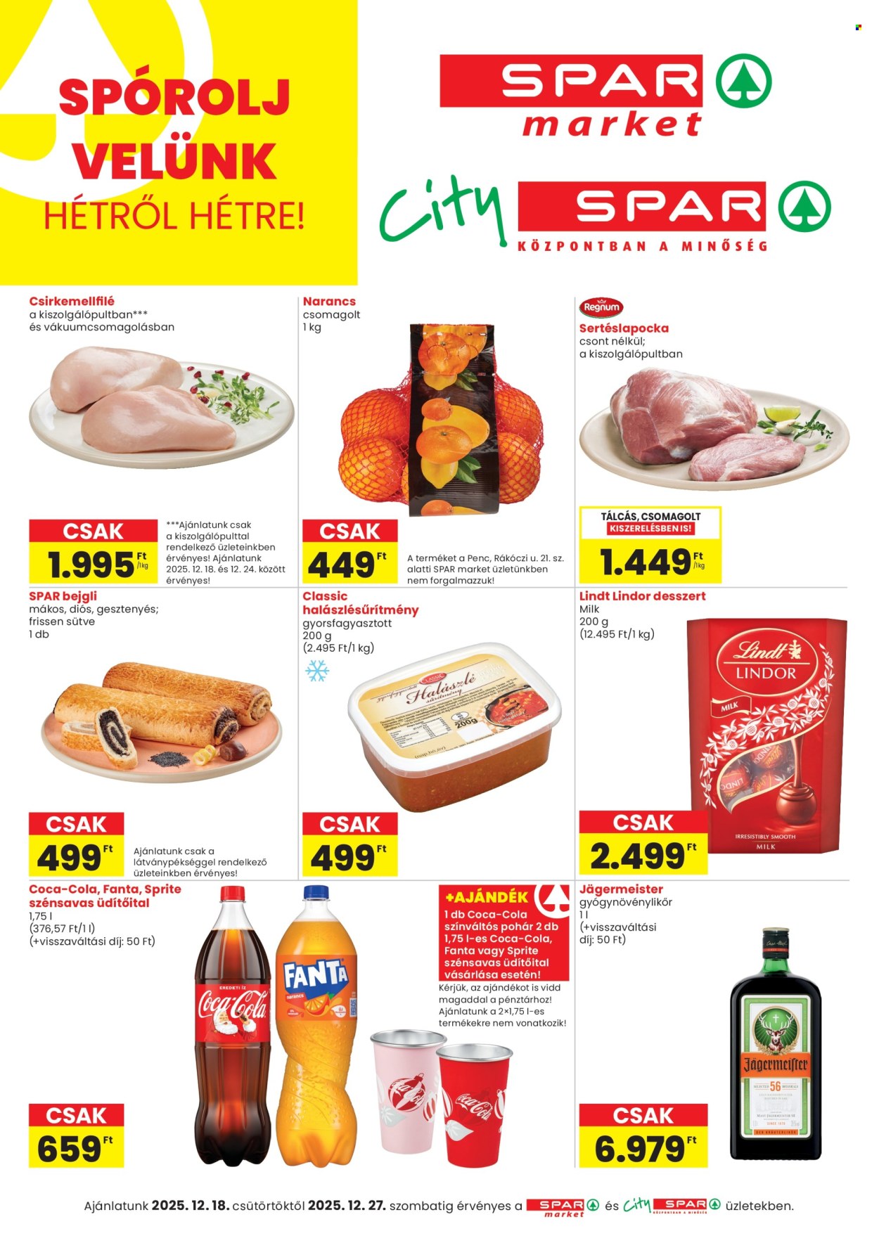 SPAR akciós újságok - 2025.12.18 - 2025.12.27. Oldal 1