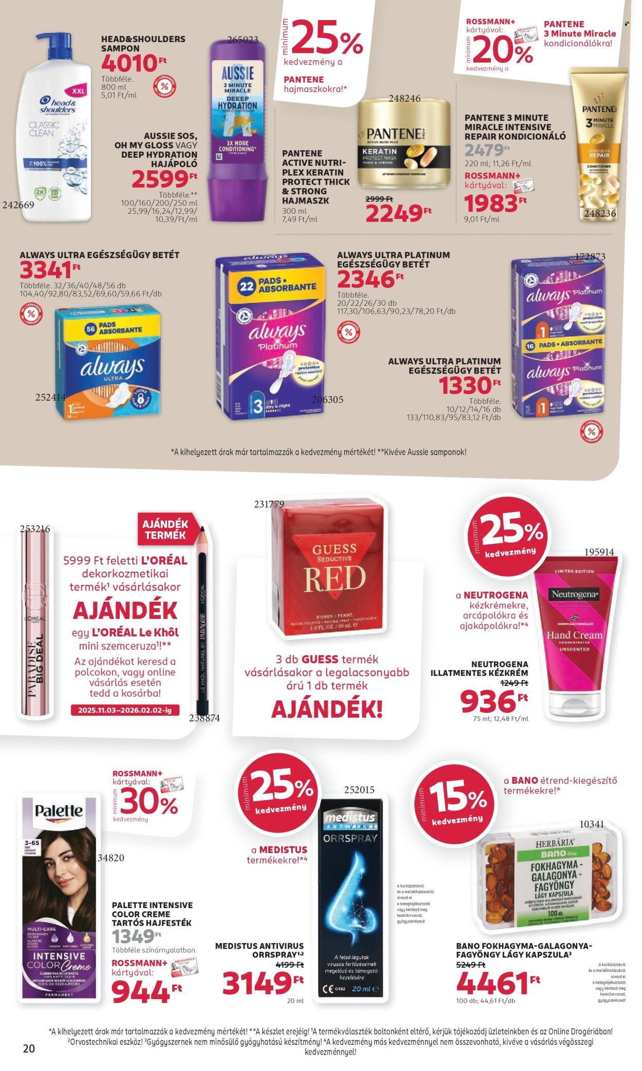 Rossmann akciós újságok - 2025.12.15 - 2025.12.26. Oldal 22