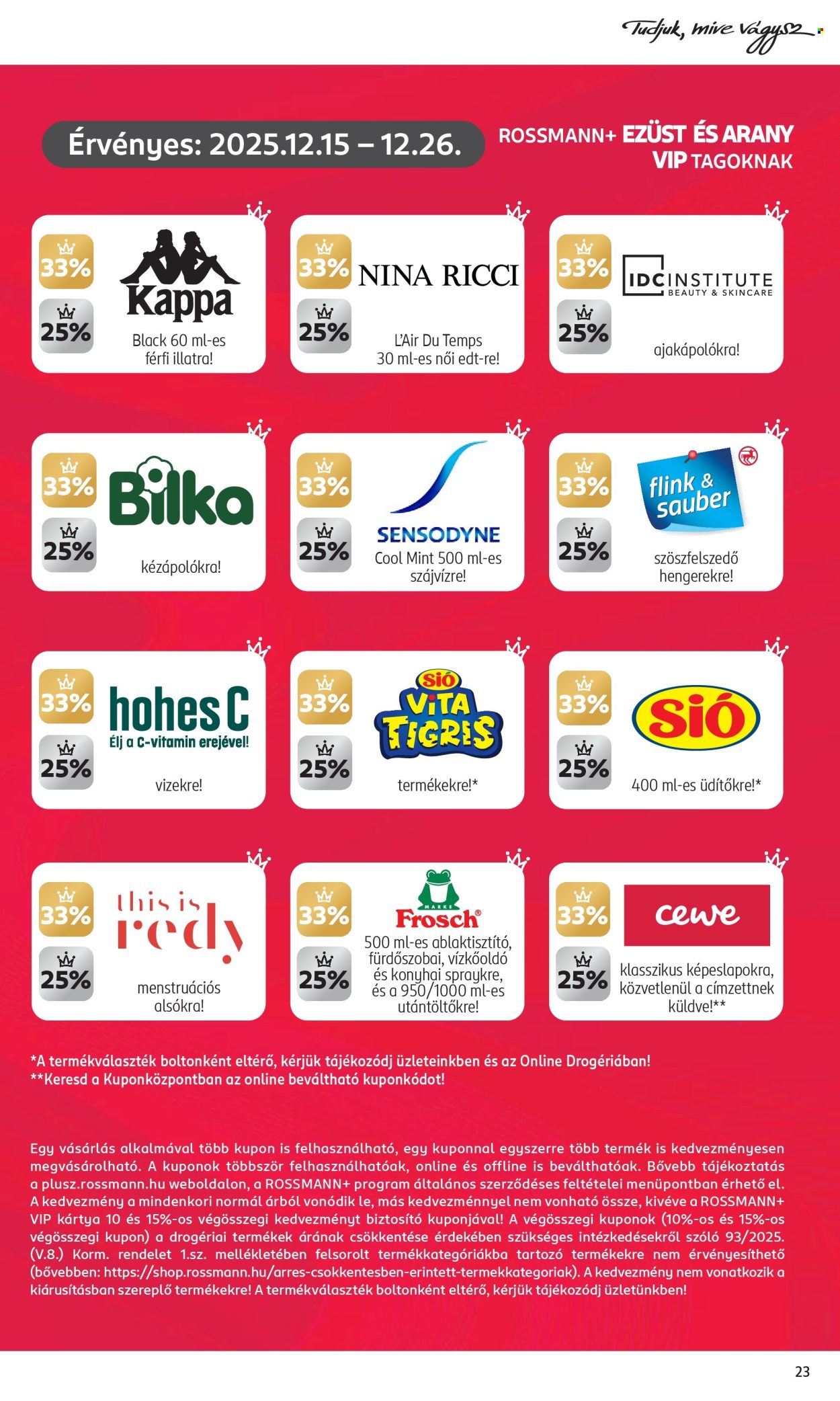 Rossmann akciós újságok - 2025.12.15 - 2025.12.26. Oldal 25