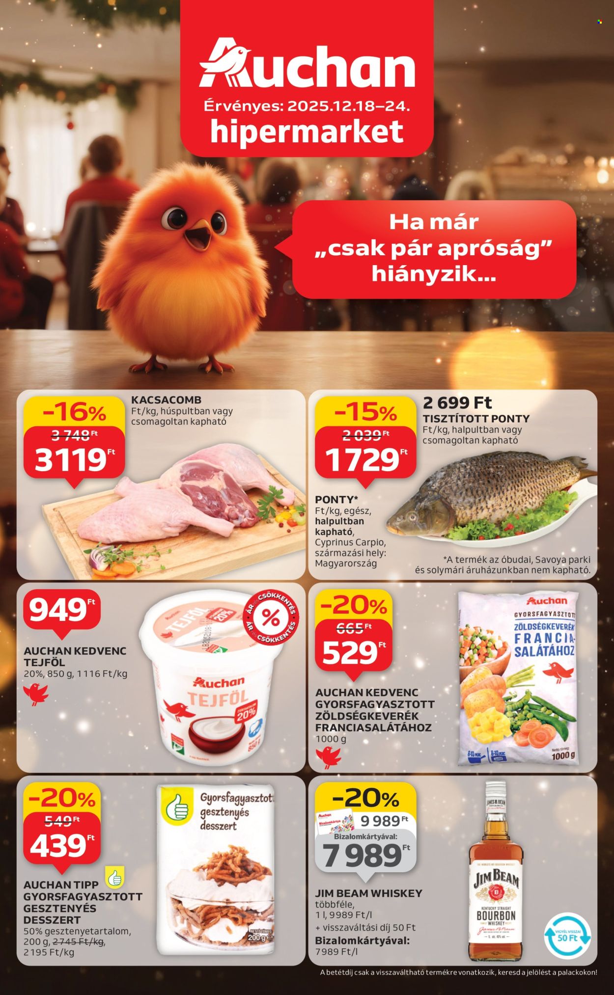 Auchan akciós újságok - 2025.12.18 - 2025.12.24. Oldal 1