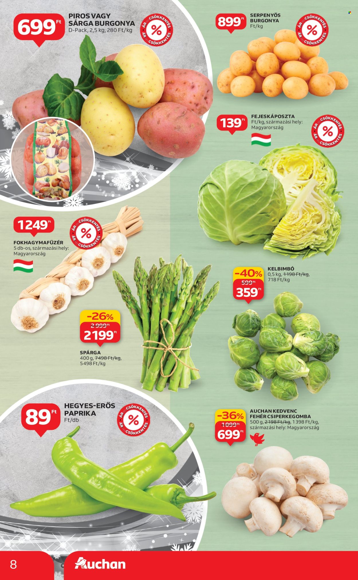 Auchan akciós újságok - 2025.12.18 - 2025.12.24. Oldal 8