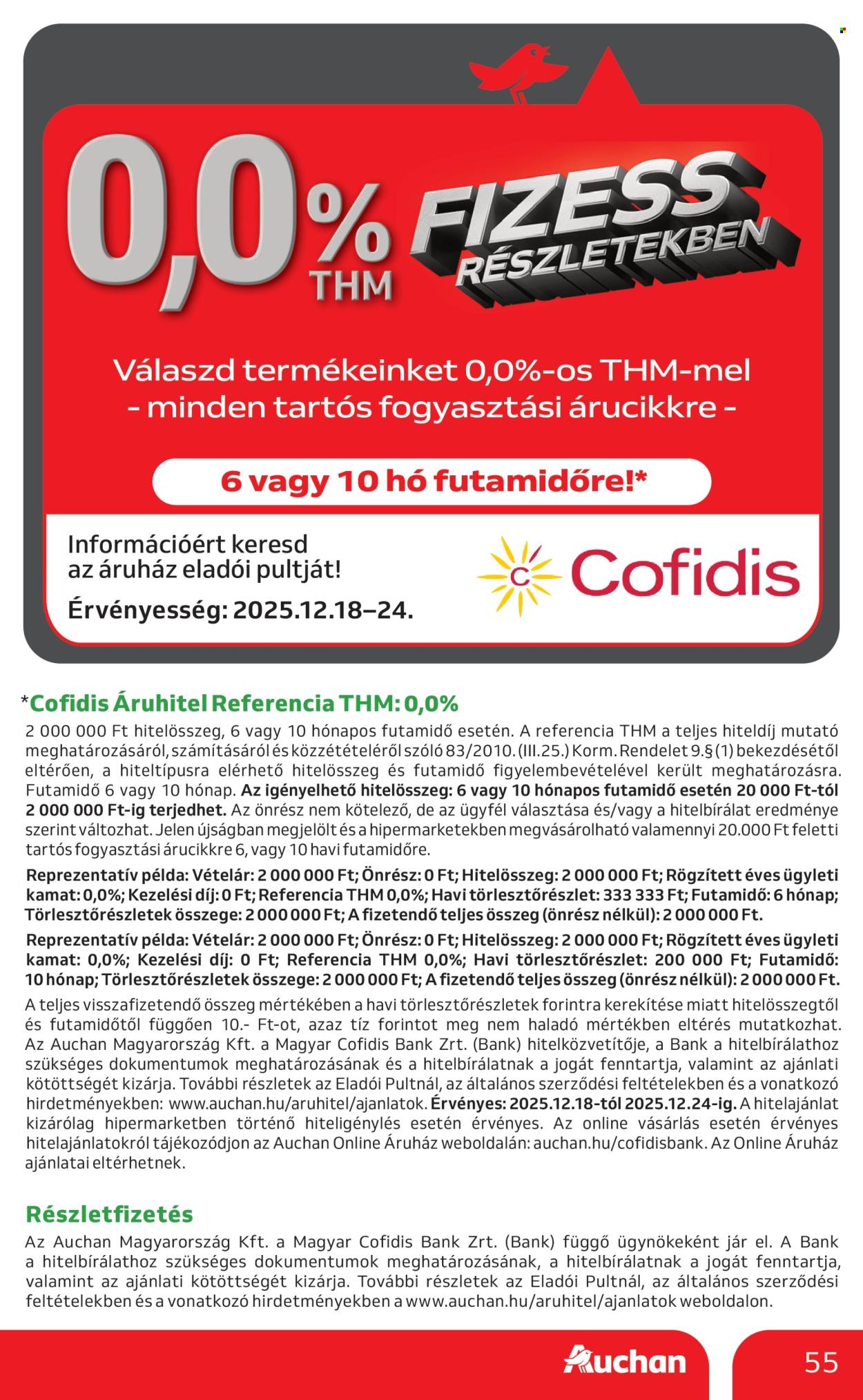 Auchan akciós újságok - 2025.12.18 - 2025.12.24. Oldal 55