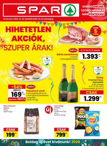 Újság SPAR - 2025.12.23 - 2026.01.02.