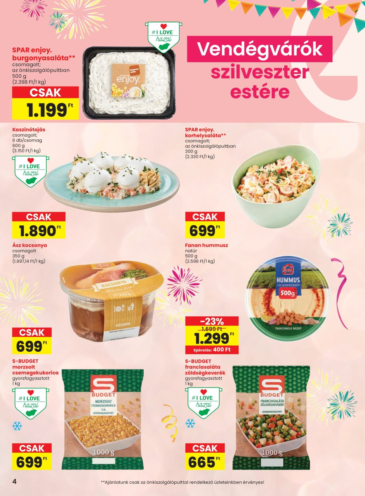 SPAR akciós újságok - 2025.12.23 - 2026.01.02. Oldal 4