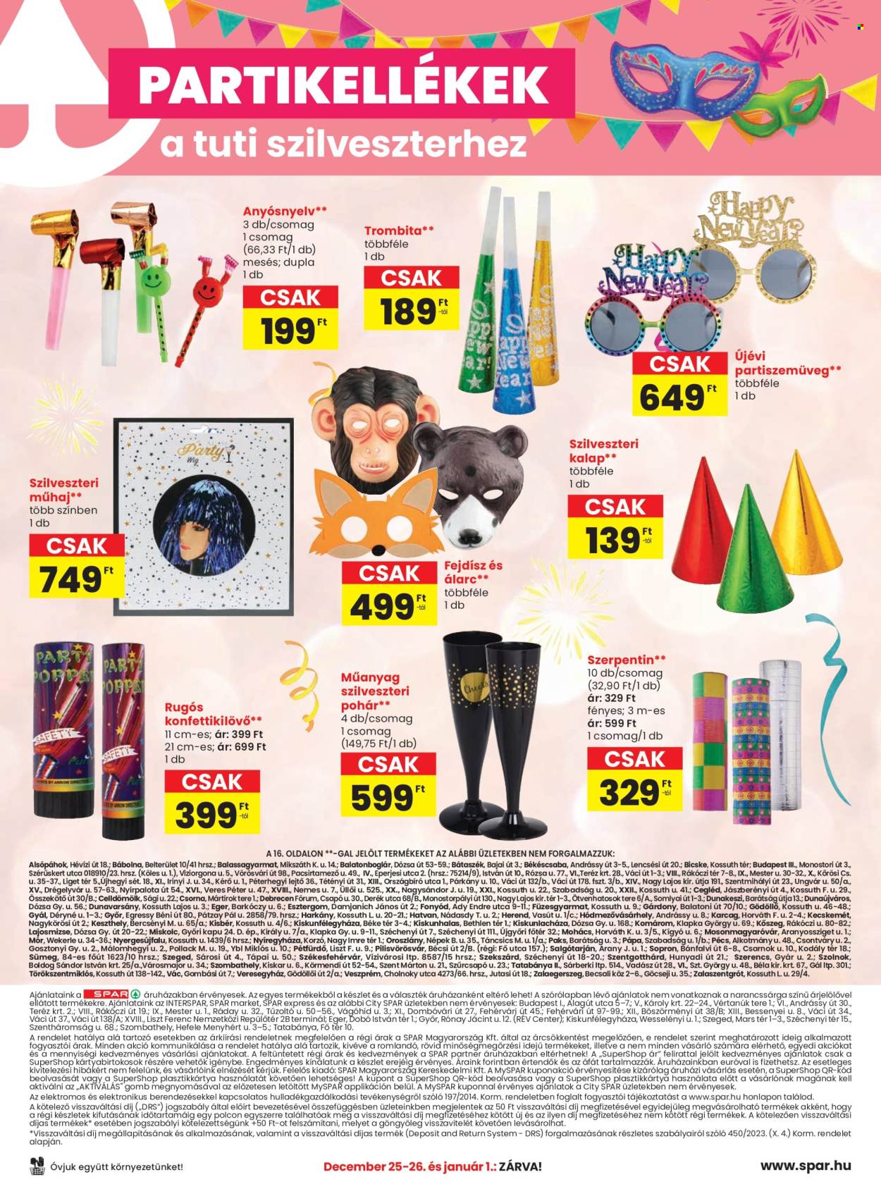 SPAR akciós újságok - 2025.12.23 - 2026.01.02. Oldal 16