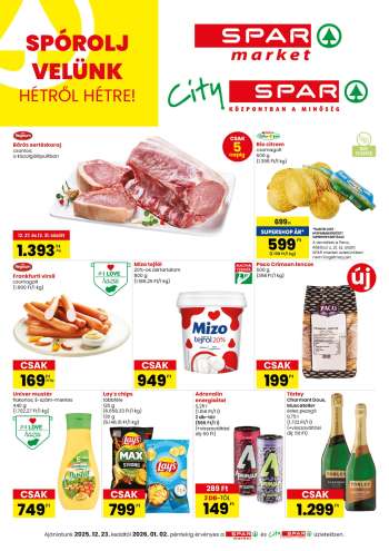 Újság SPAR - 2025.12.23 - 2026.01.02.